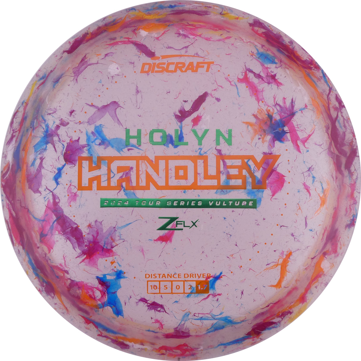 Discraft Jawbreaker Z Flx Vulture - Holy Handley 2024 Tour Series control driver disc golf disc