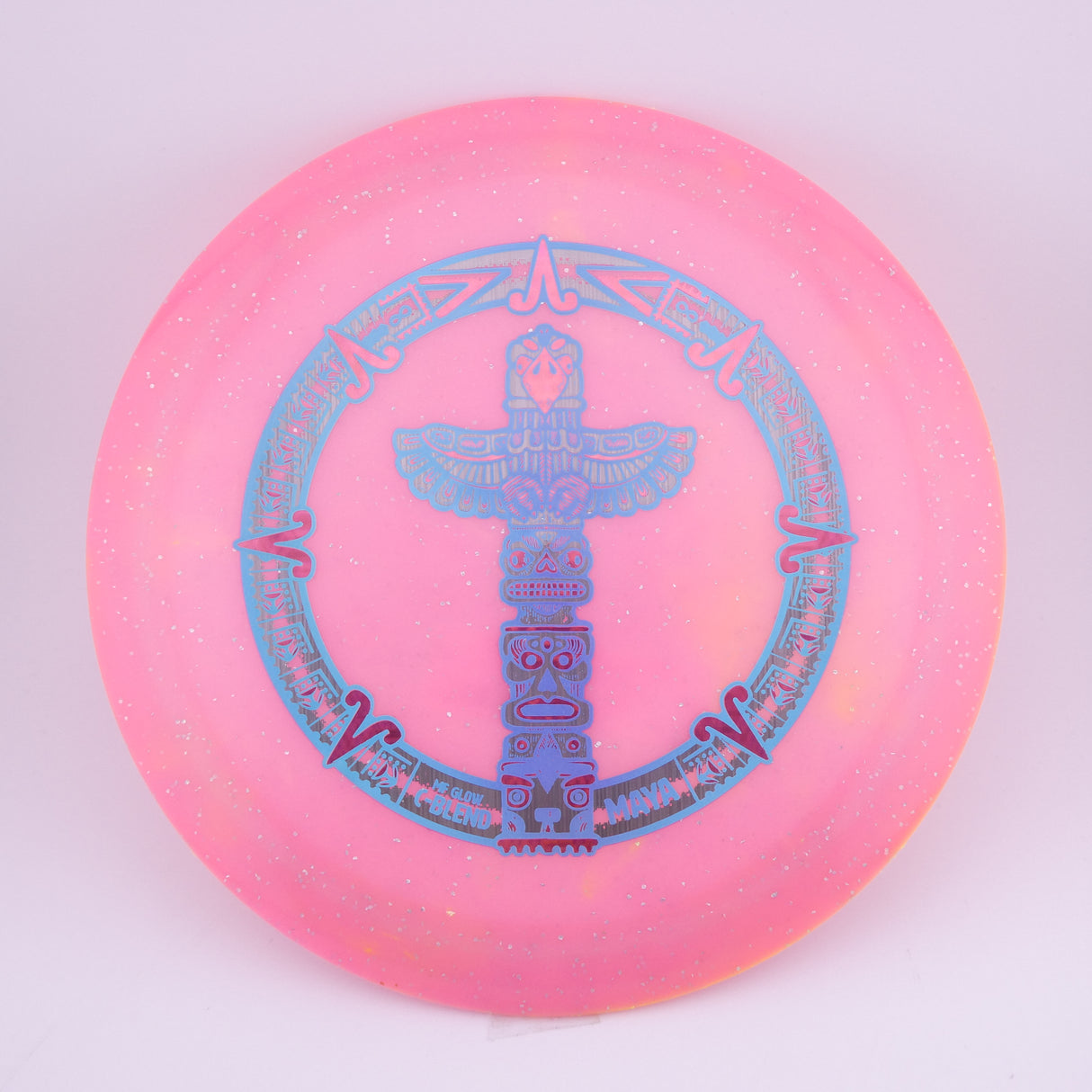 Infinite Metal Flake Glow C-Blend Maya 173-176g (Pink) distance driver disc golf disc