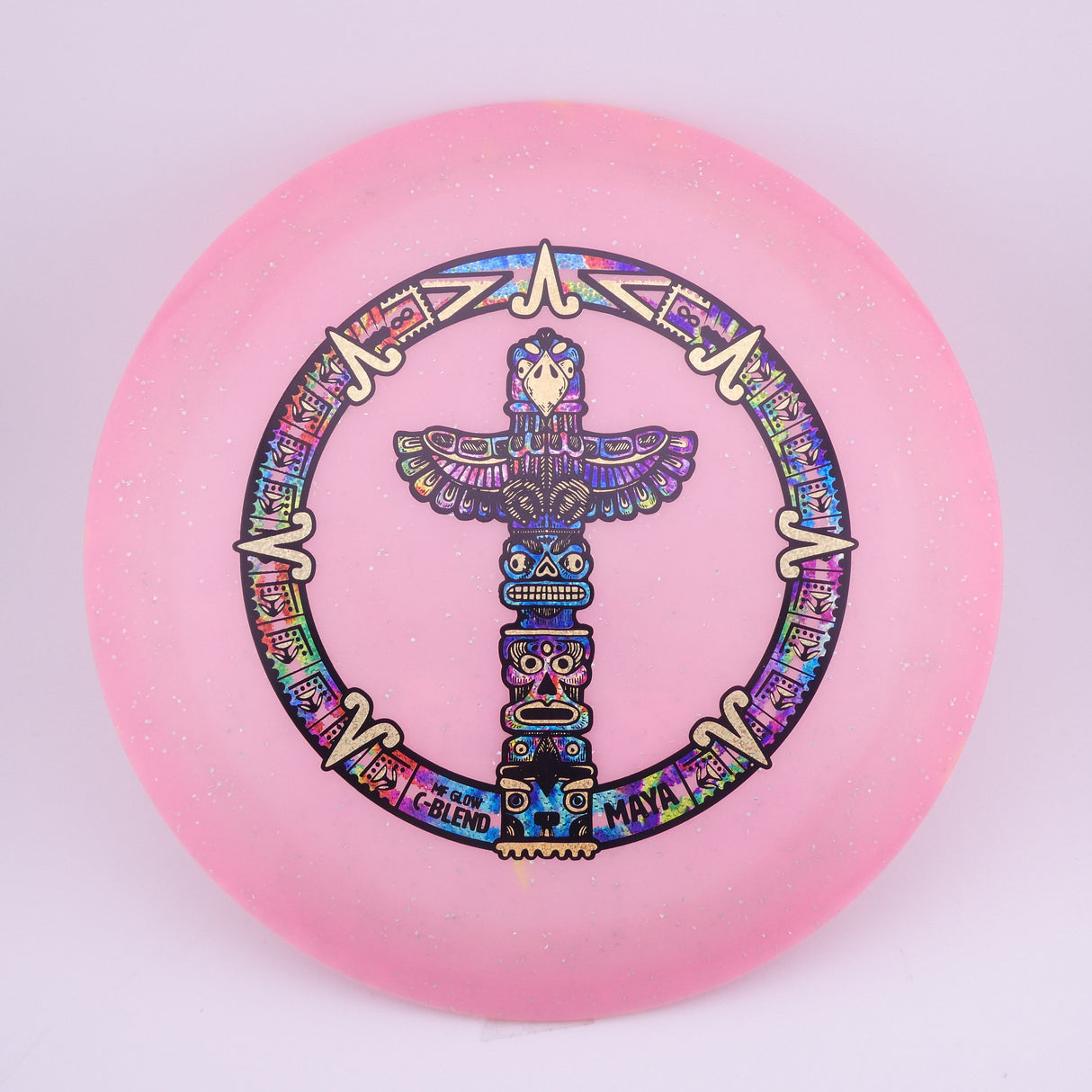 Infinite Metal Flake Glow C-Blend Maya 173-176g (Pink) distance driver disc golf disc