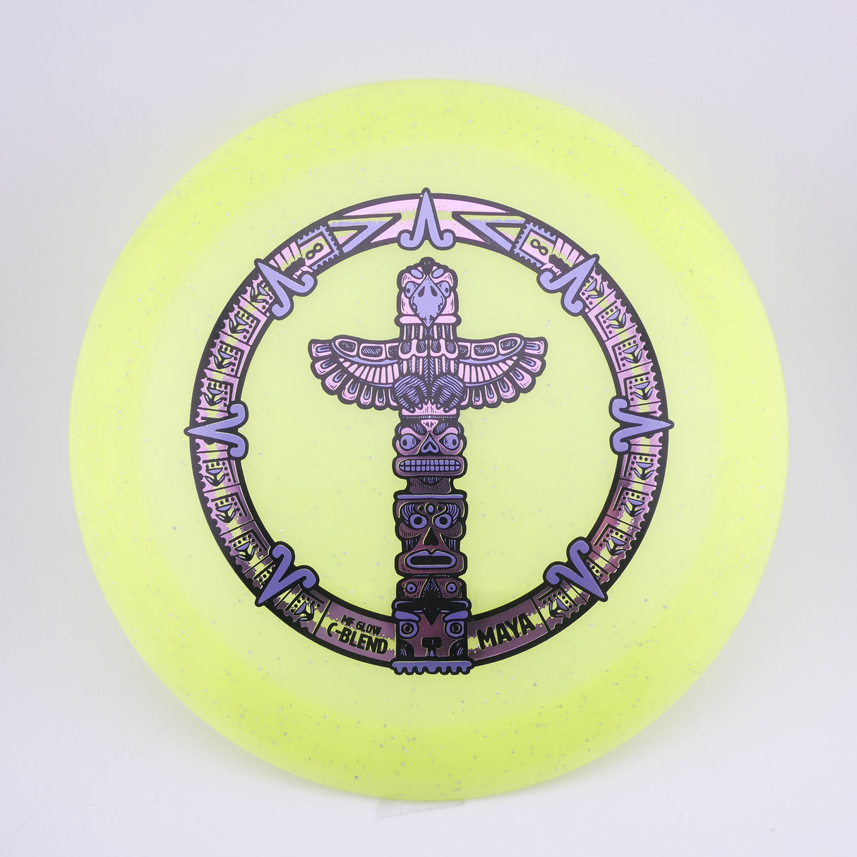 Infinite Metal Flake Glow C-Blend Maya 173-176g (Yellow) distance driver disc golf disc
