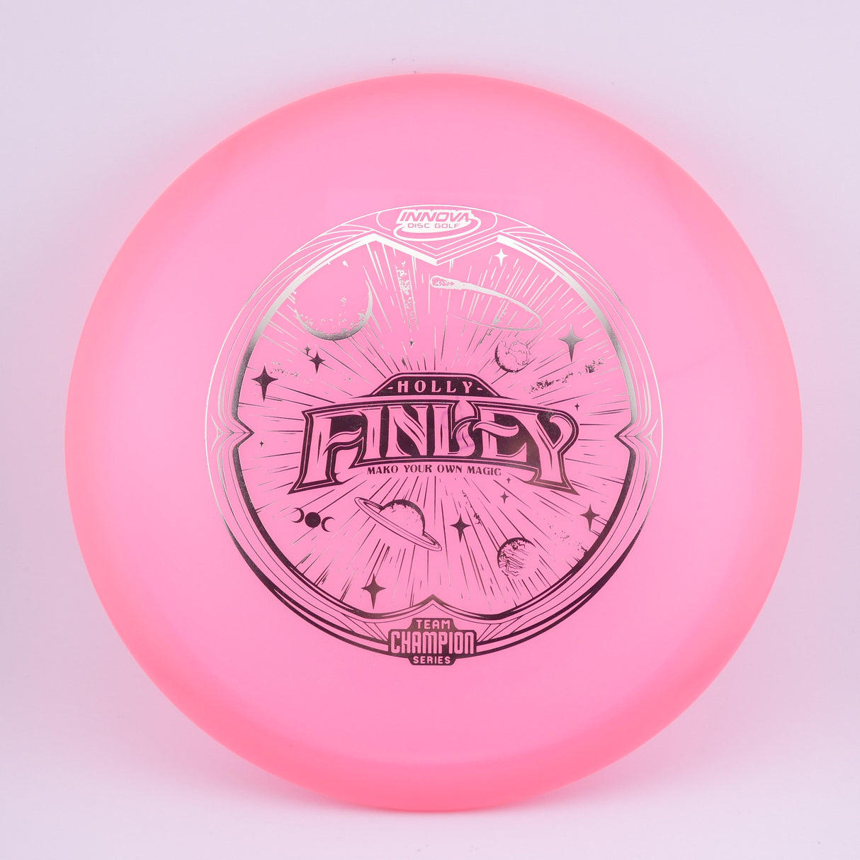 Innova Champion Color Glow Mako 3 Holly Finley (Tour Series) Pink midrange disc golf disc