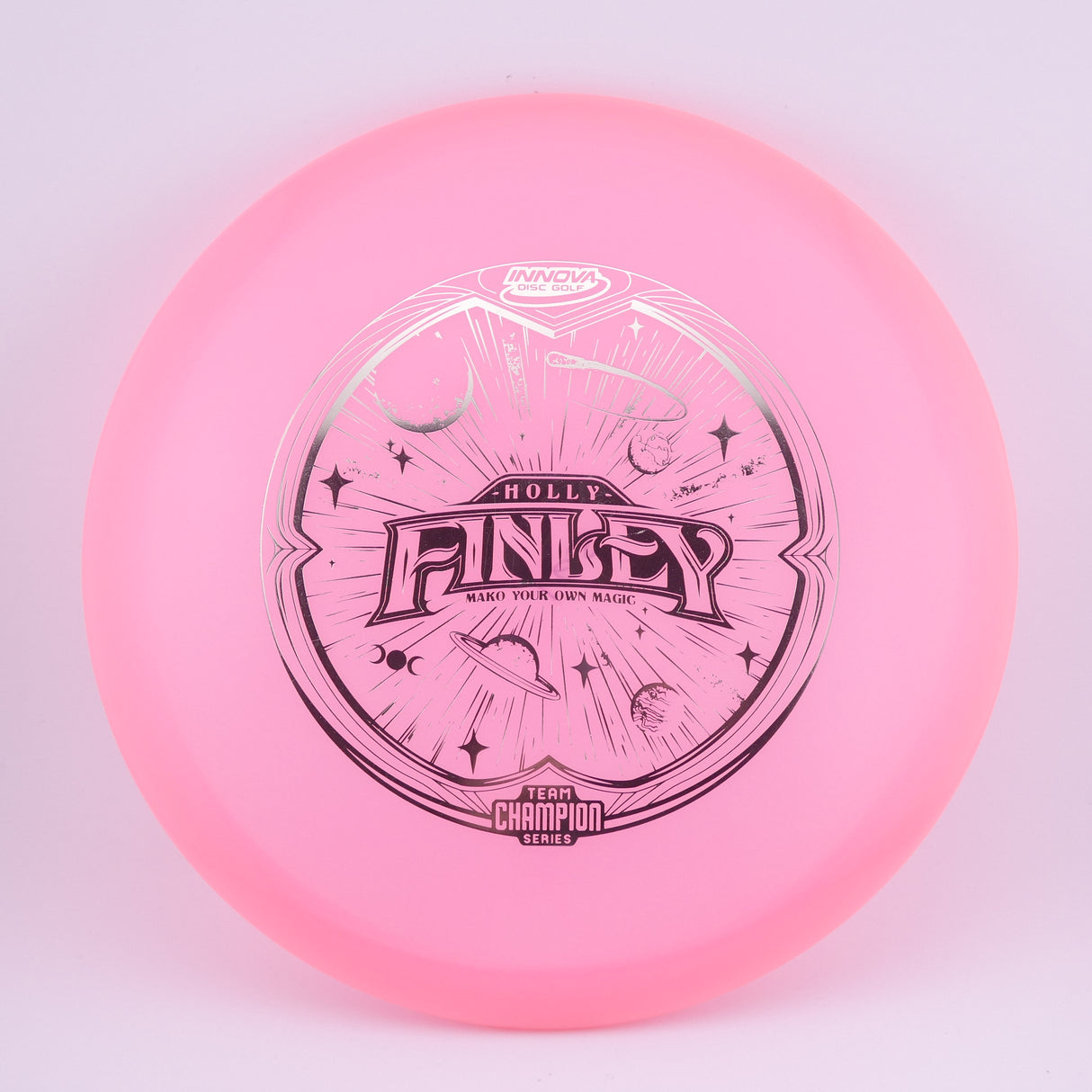 Innova Champion Color Glow Mako 3 Holly Finley (Tour Series) Pink midrange disc golf disc