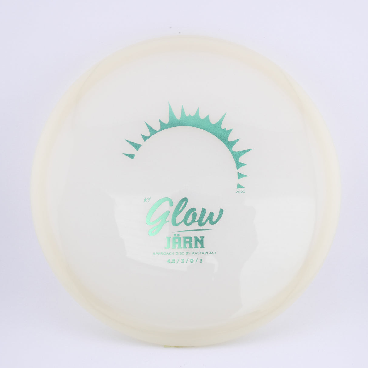 Kastaplast K1 Glow Jarn midrange disc golf disc