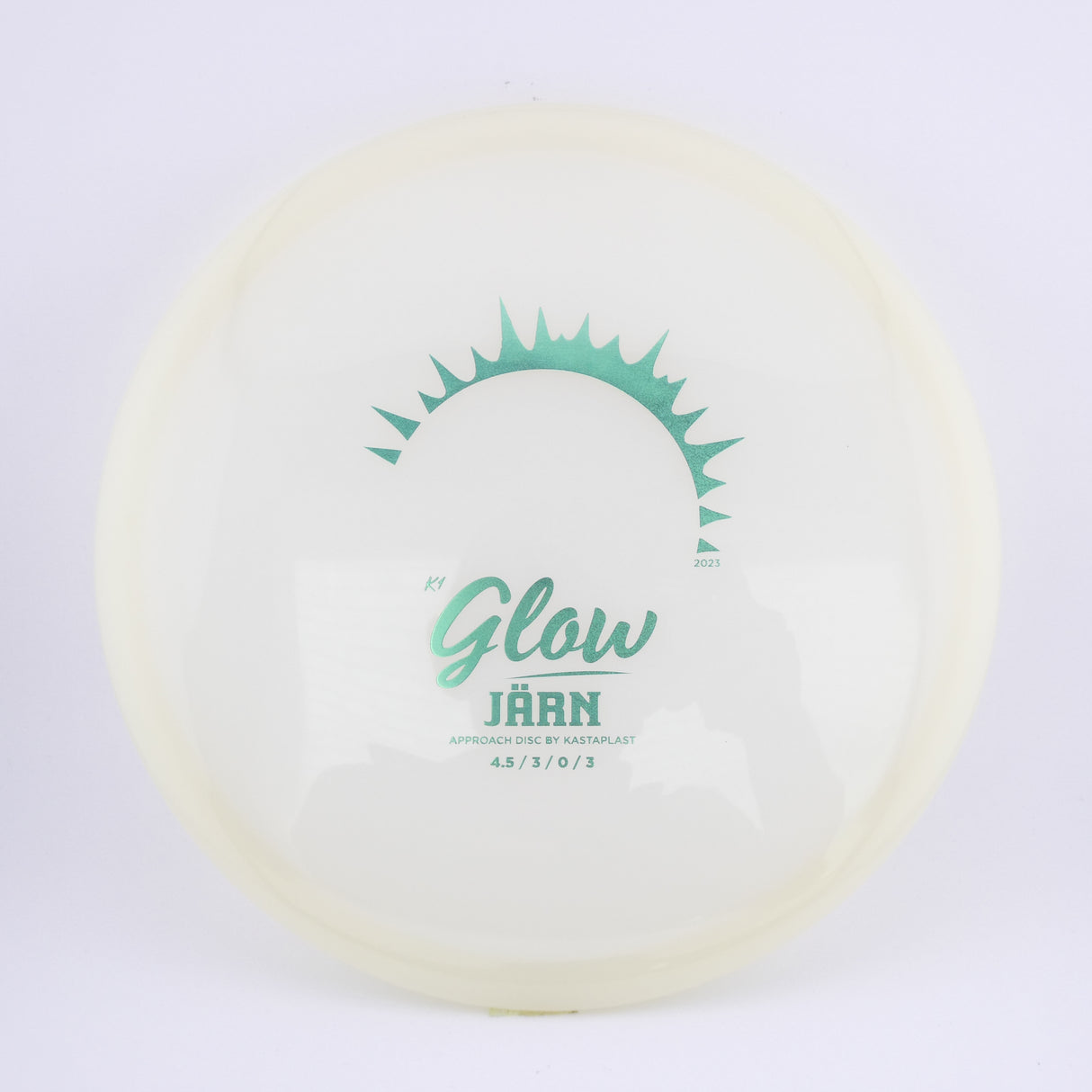 Kastaplast K1 Glow Jarn midrange disc golf disc