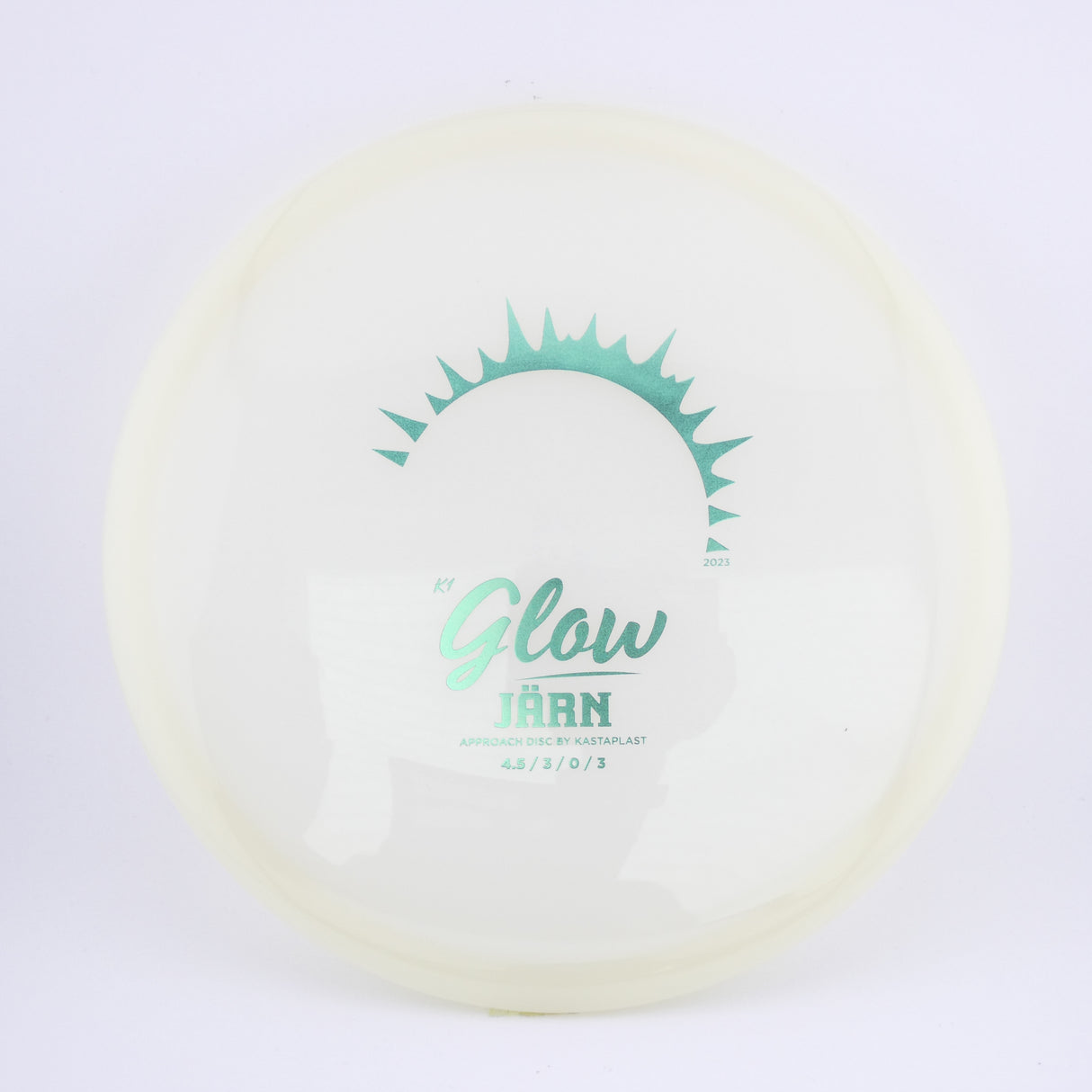 Kastaplast K1 Glow Jarn midrange disc golf disc