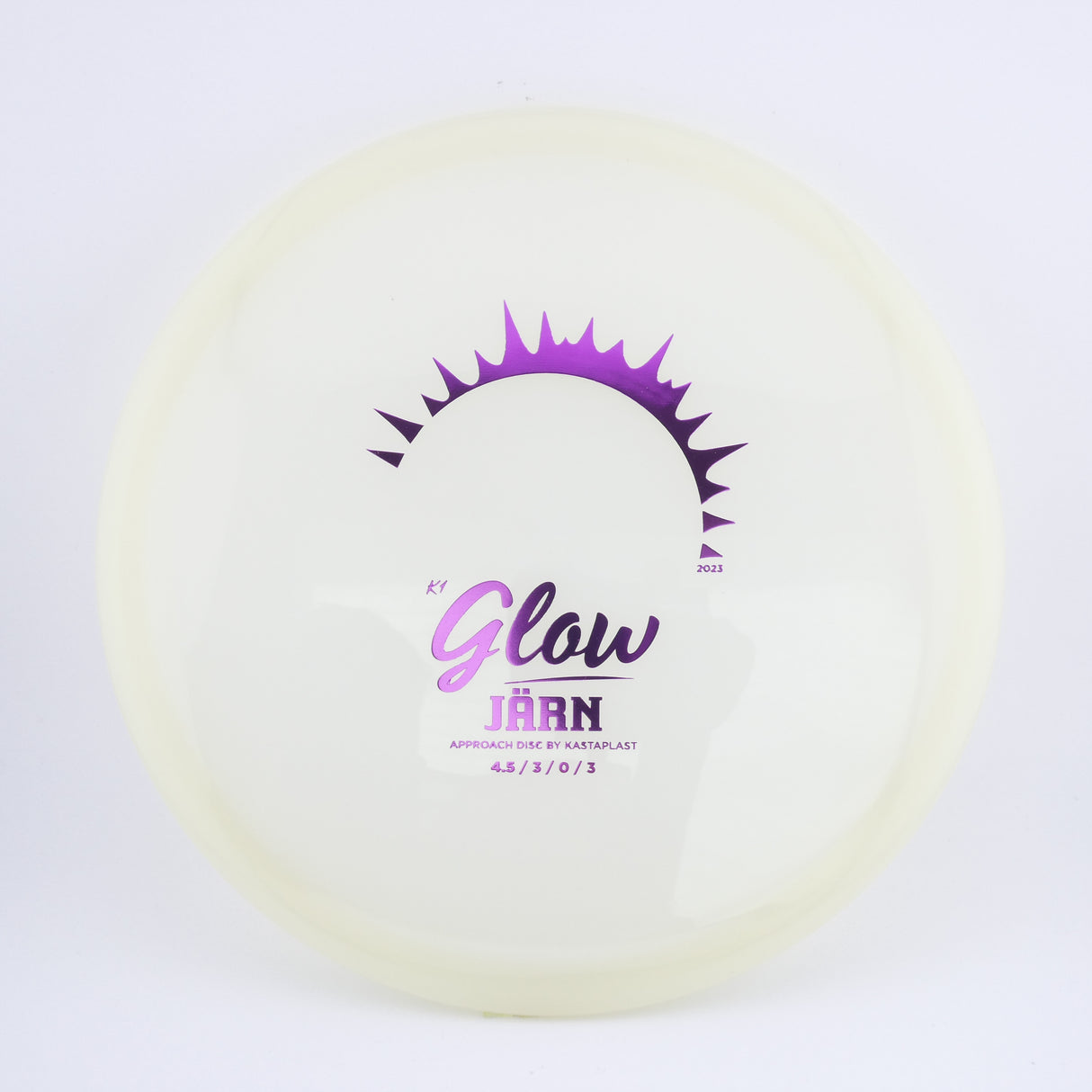 Kastaplast K1 Glow Jarn midrange disc golf disc