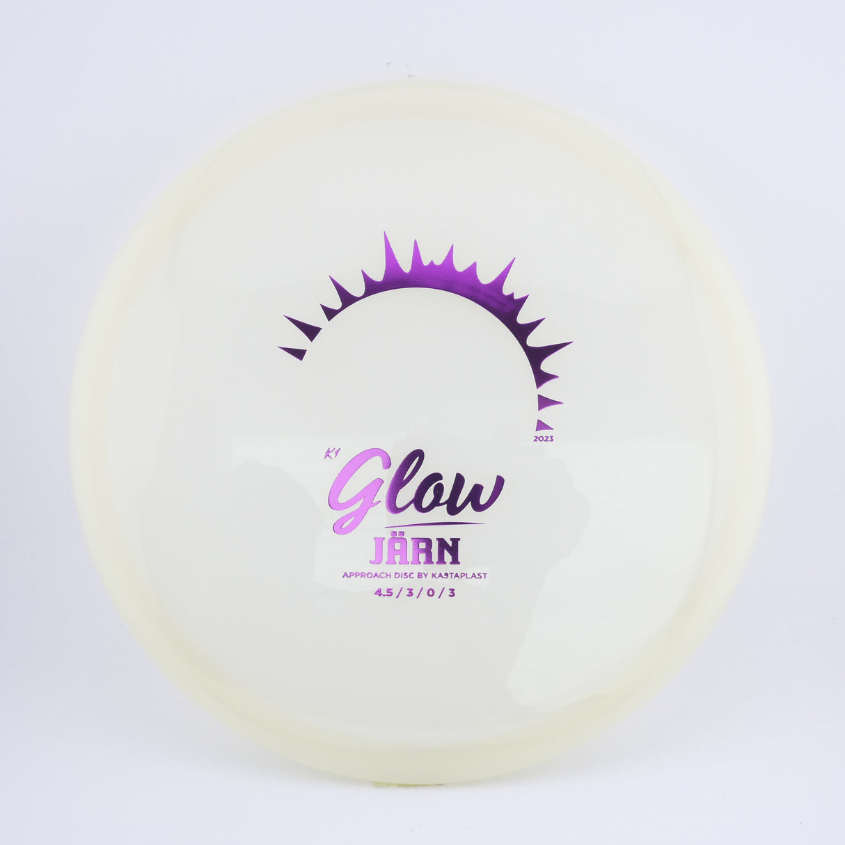 Kastaplast K1 Glow Jarn midrange disc golf disc