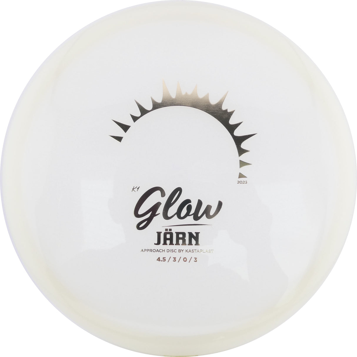 Kastaplast K1 Glow Jarn midrange disc golf disc