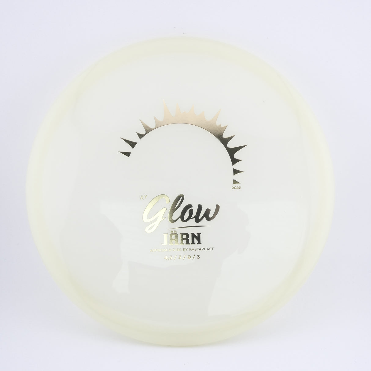 Kastaplast K1 Glow Jarn midrange disc golf disc