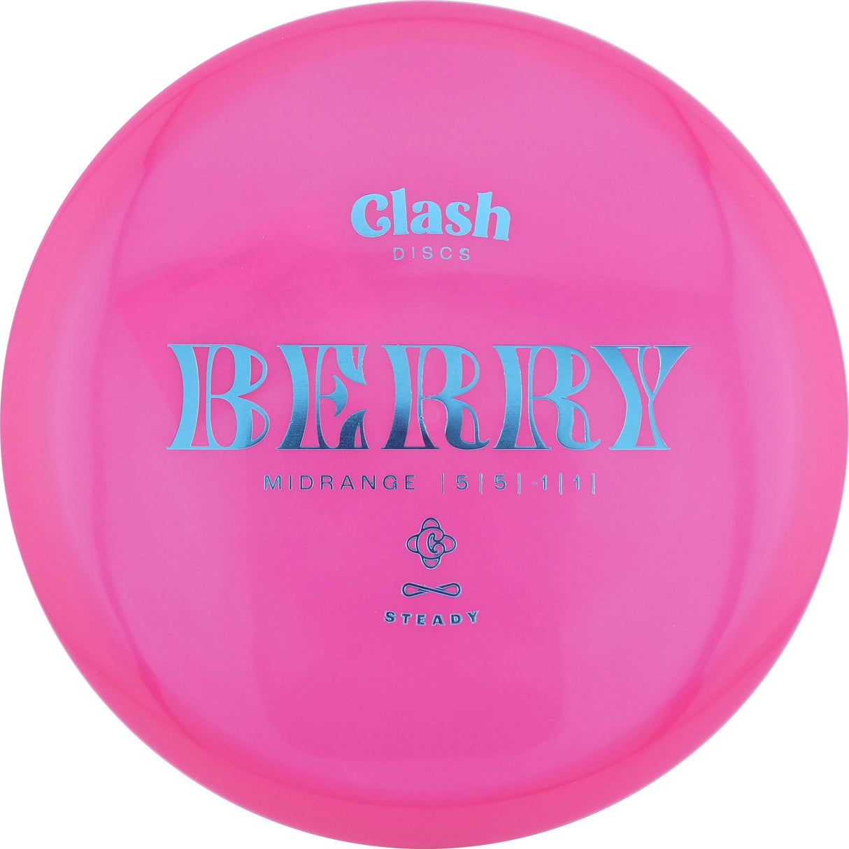 Clash Discs Steady Berry slightly understable midrange disc golf disc