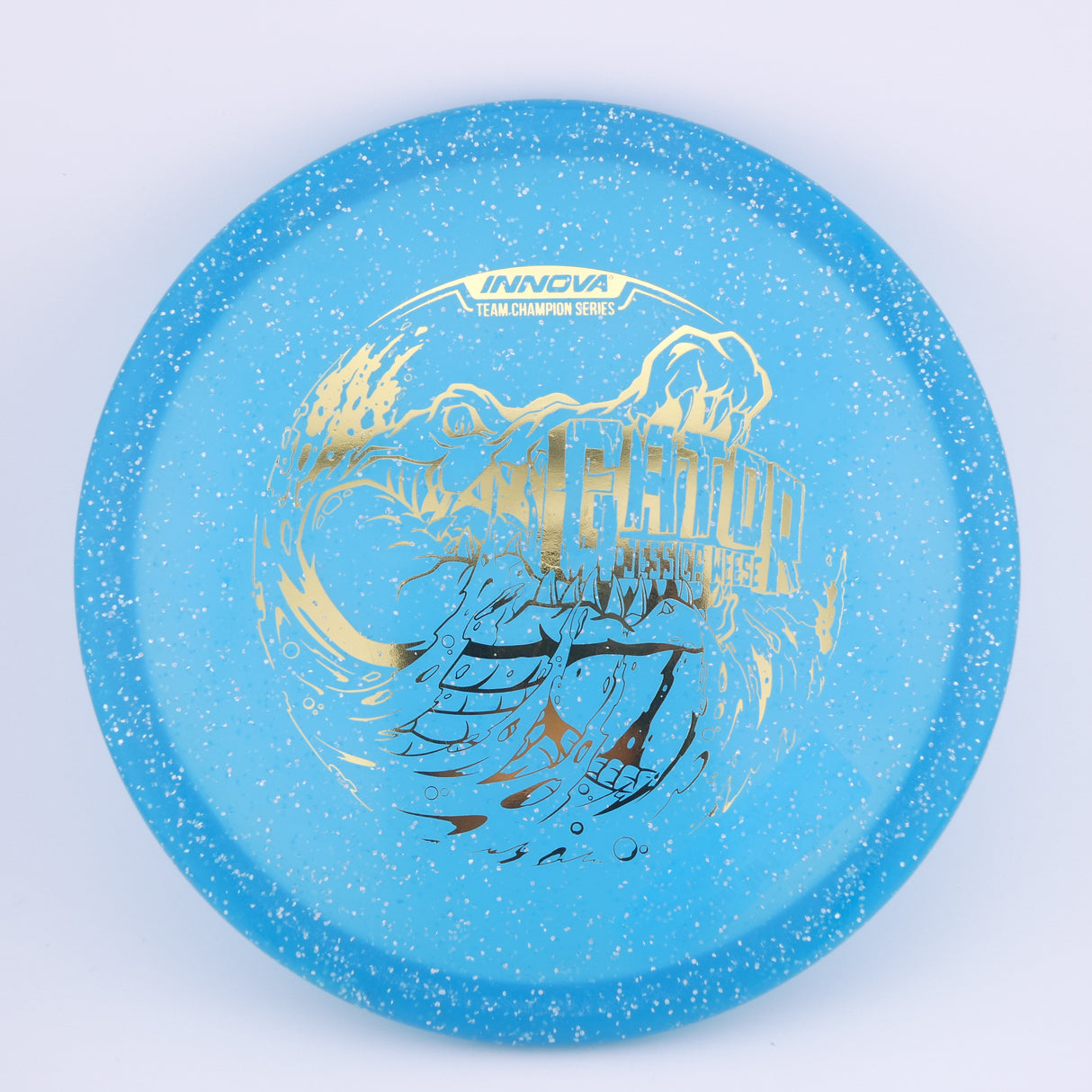 Innova Metal Flake Champion Gator Jessica Weese (Blue) midrange disc golf disc