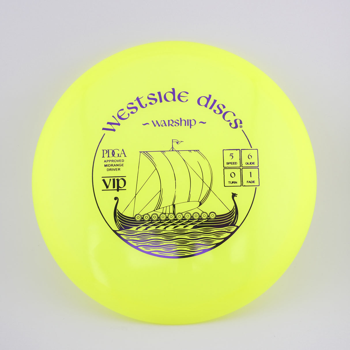 Westside Discs VIP Warship 173-176g midrange disc golf disc