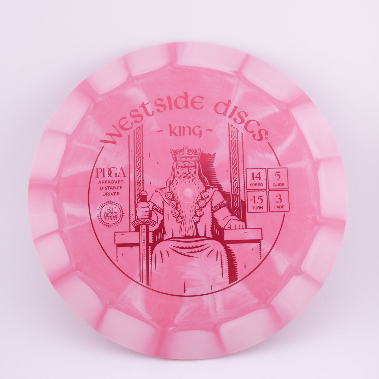 Westside Discs Origio Burst King 173-176g distance driver disc golf disc