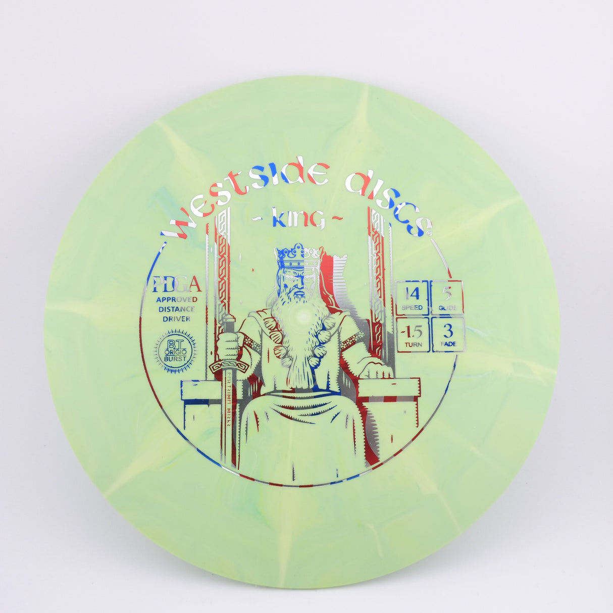 Westside Discs Origio Burst King 173-176g distance driver disc golf disc