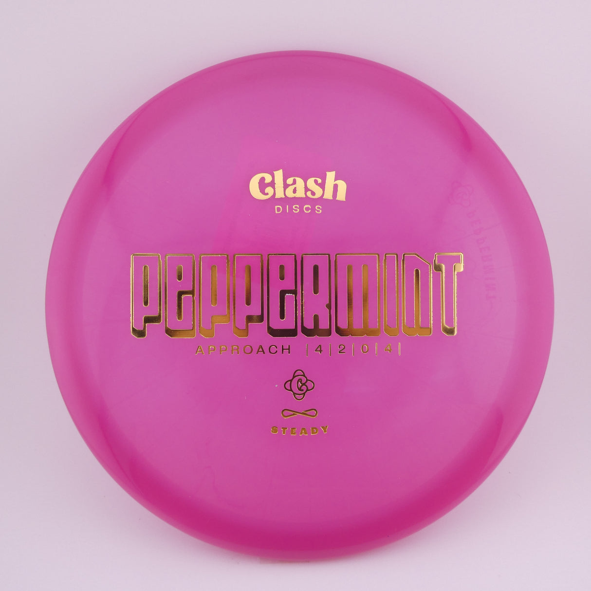 Clash Discs Steady Peppermint 173-176g overstable midrange disc golf disc