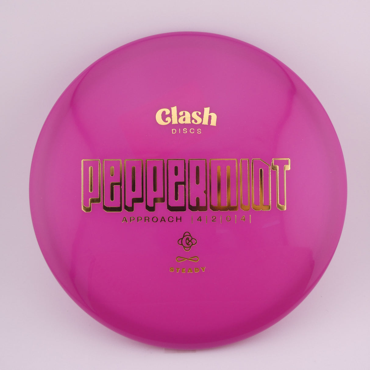Clash Discs Steady Peppermint 173-176g overstable midrange disc golf disc