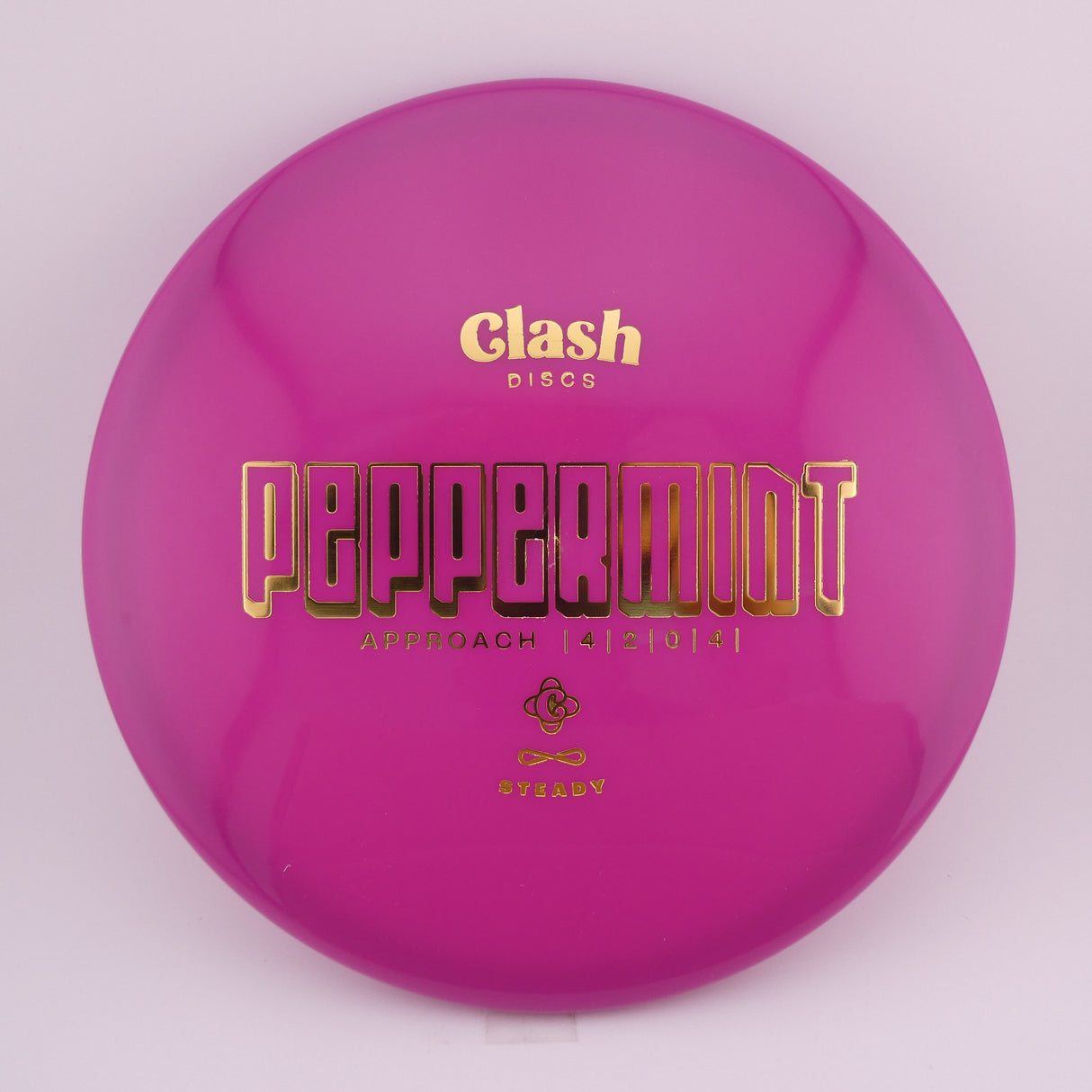 Clash Discs Steady Peppermint 173-176g overstable midrange disc golf disc