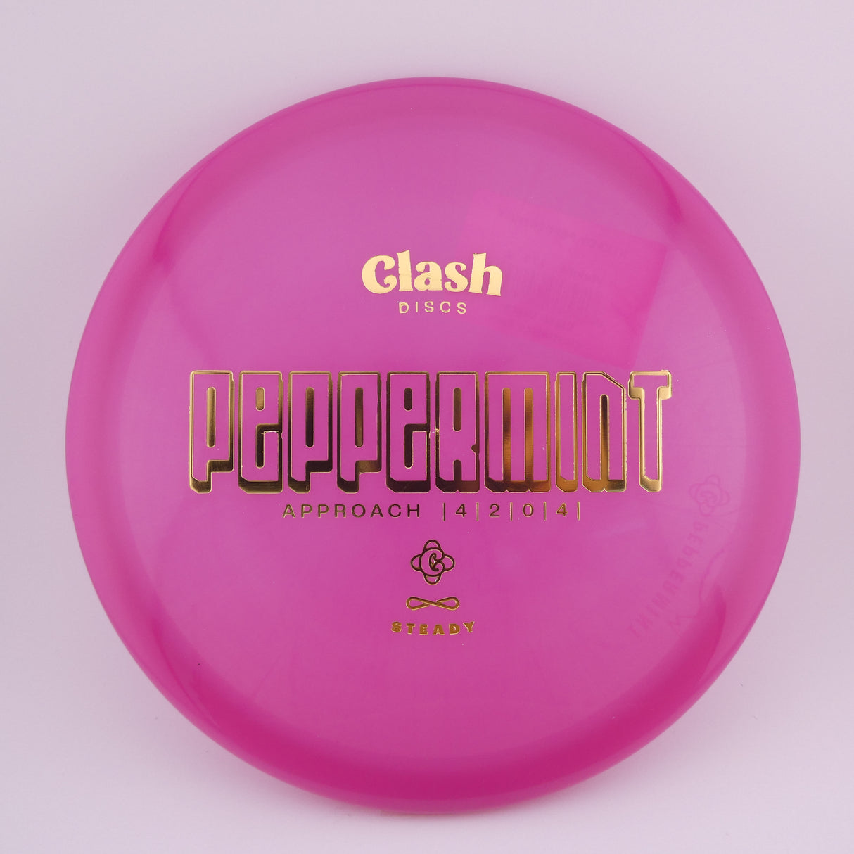 Clash Discs Steady Peppermint 173-176g overstable midrange disc golf disc