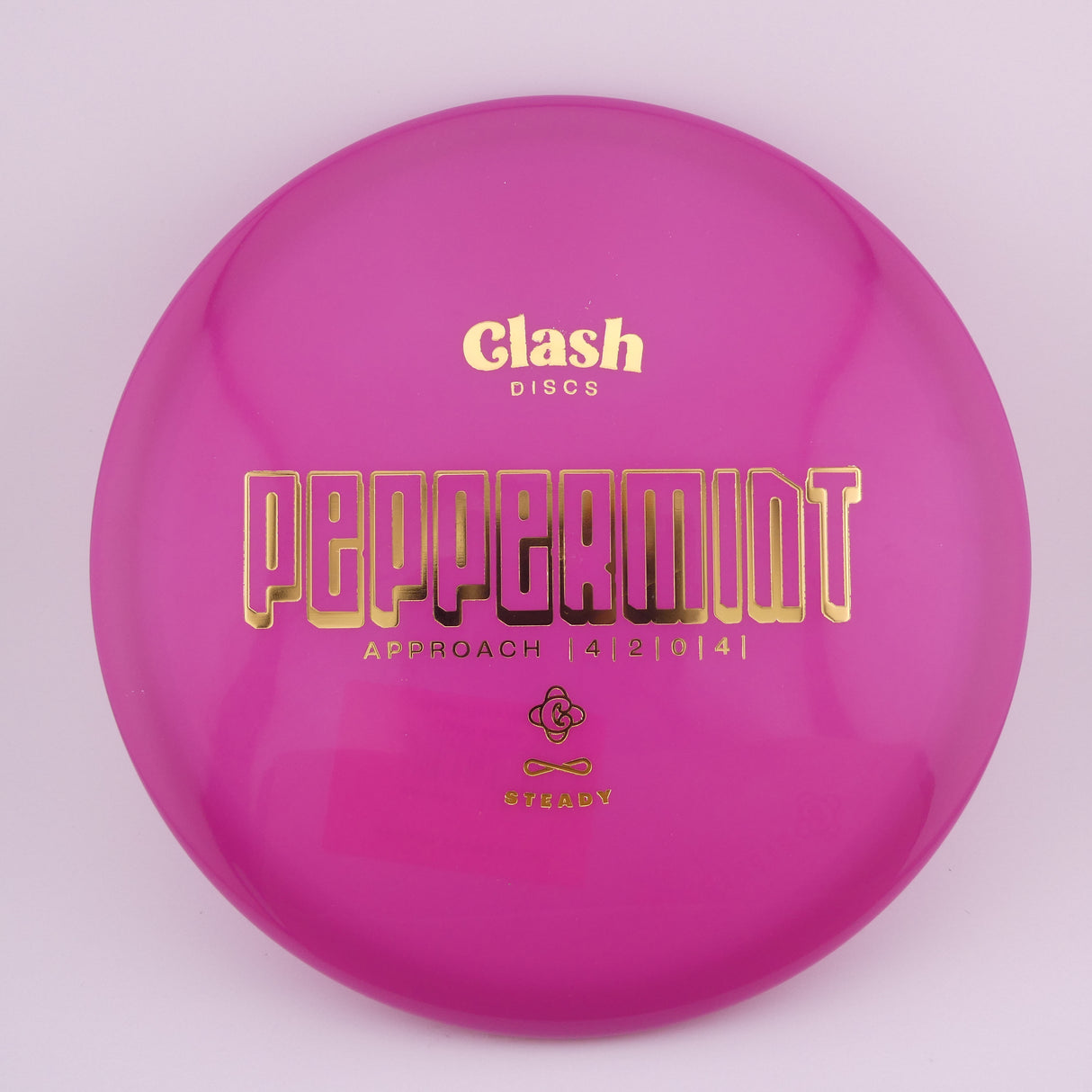 Clash Discs Steady Peppermint 173-176g overstable midrange disc golf disc