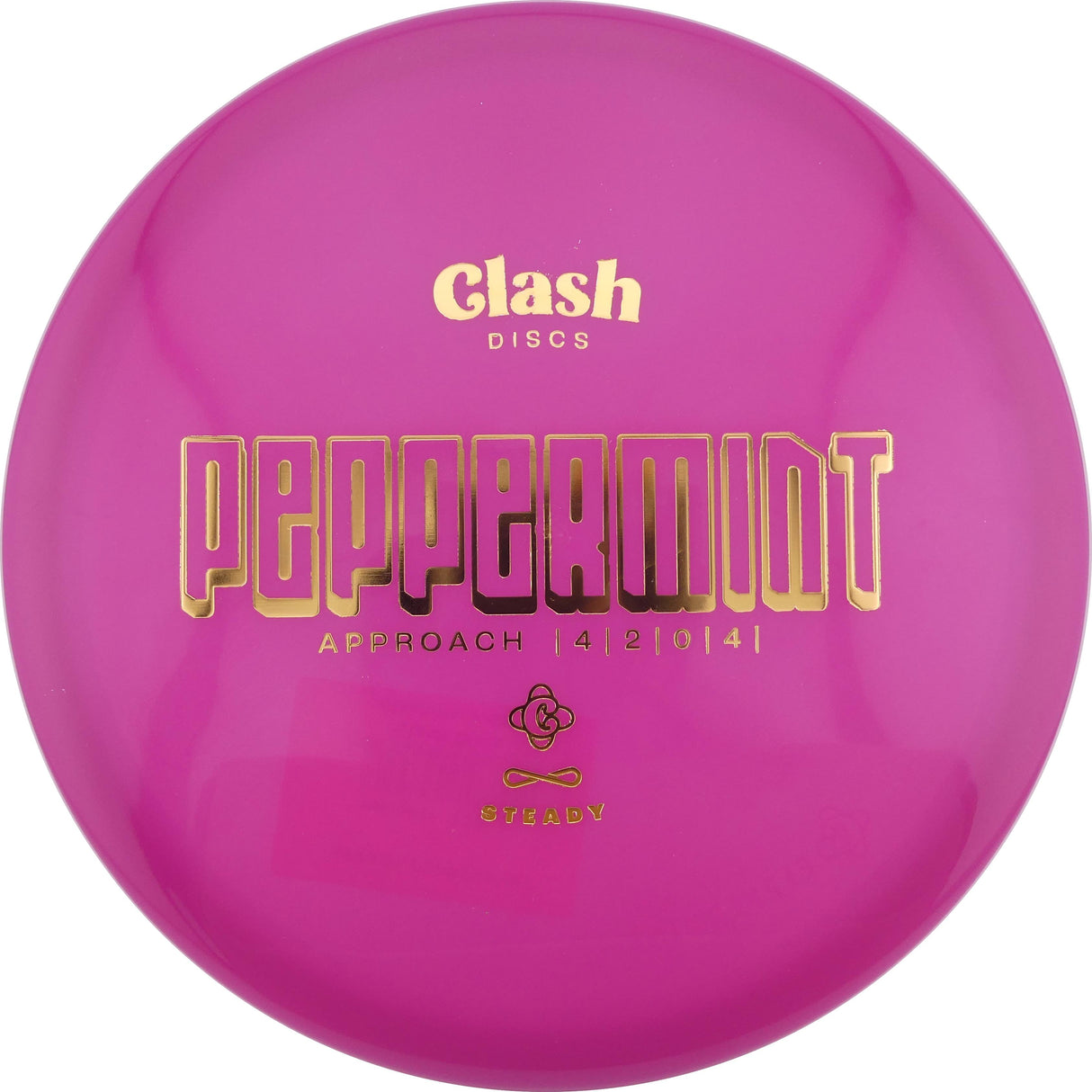 Clash Discs Steady Peppermint 173-176g overstable midrange disc golf disc
