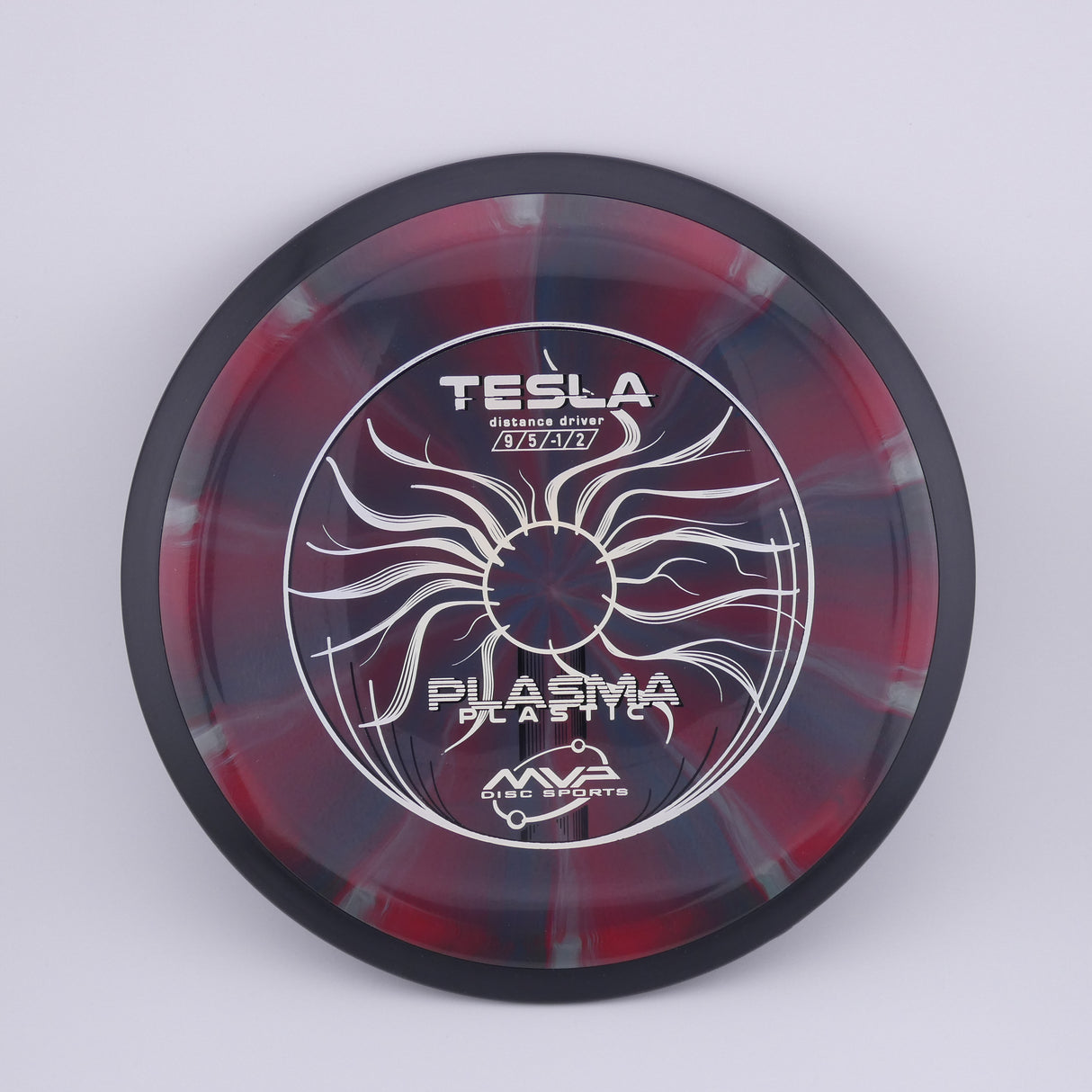 MVP Plasma Tesla 170-175g slightly overstable distance driver disc golf disc