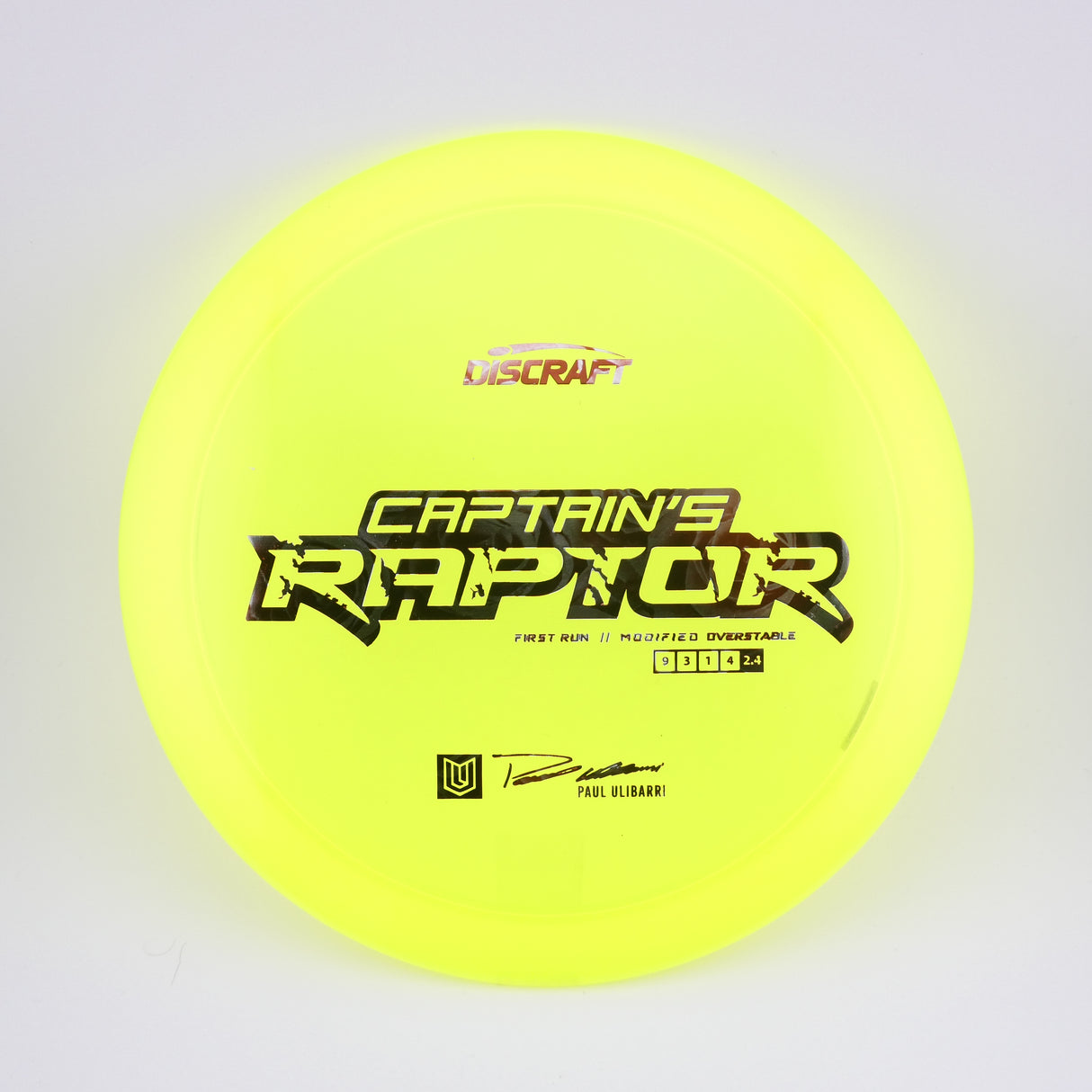 1st Run Captain's Raptor - Special Blend Z