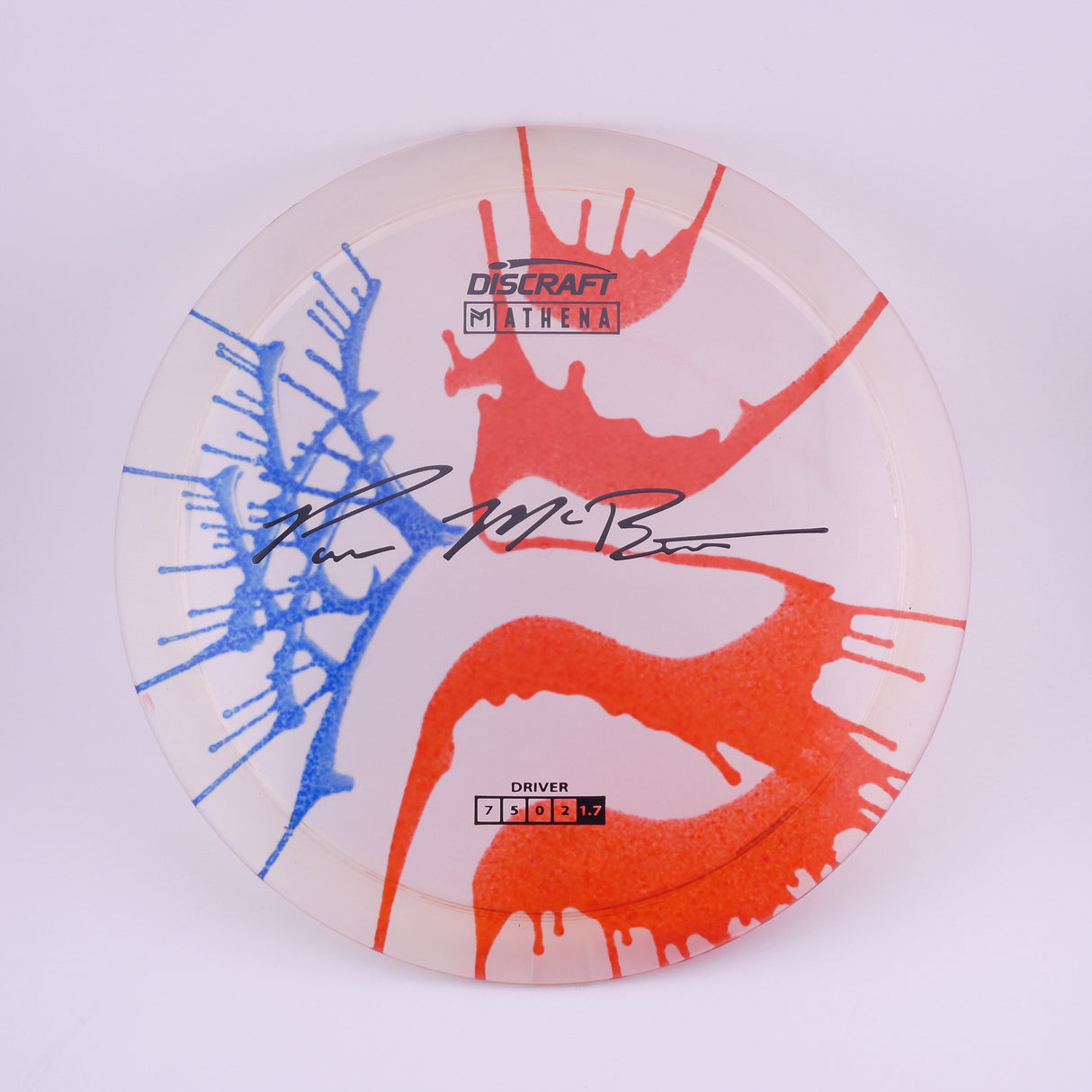Discraft Paul McBeth Fly Dye Z Athena 173-174g control driver disc golf disc