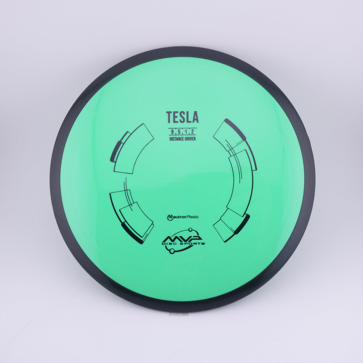 MVP Neutron Tesla 170-175g slightly overstable distance driver disc golf disc