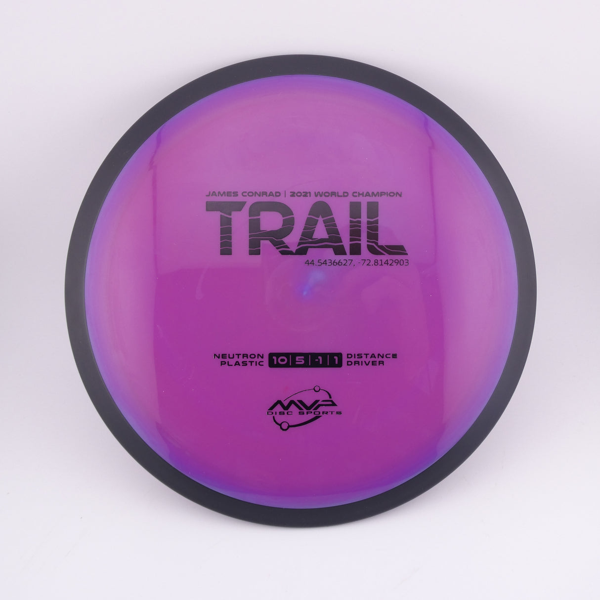 MVP Neutron Trail 170-175g slightly understable distance driver disc golf disc