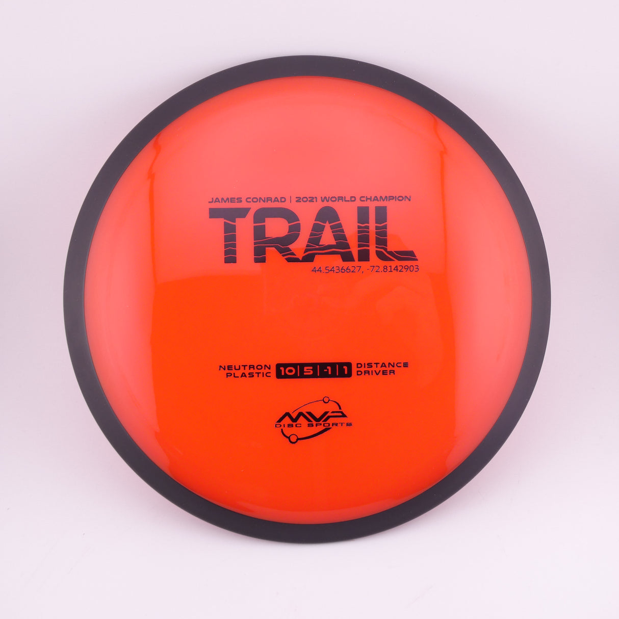 MVP Neutron Trail 170-175g slightly understable distance driver disc golf disc