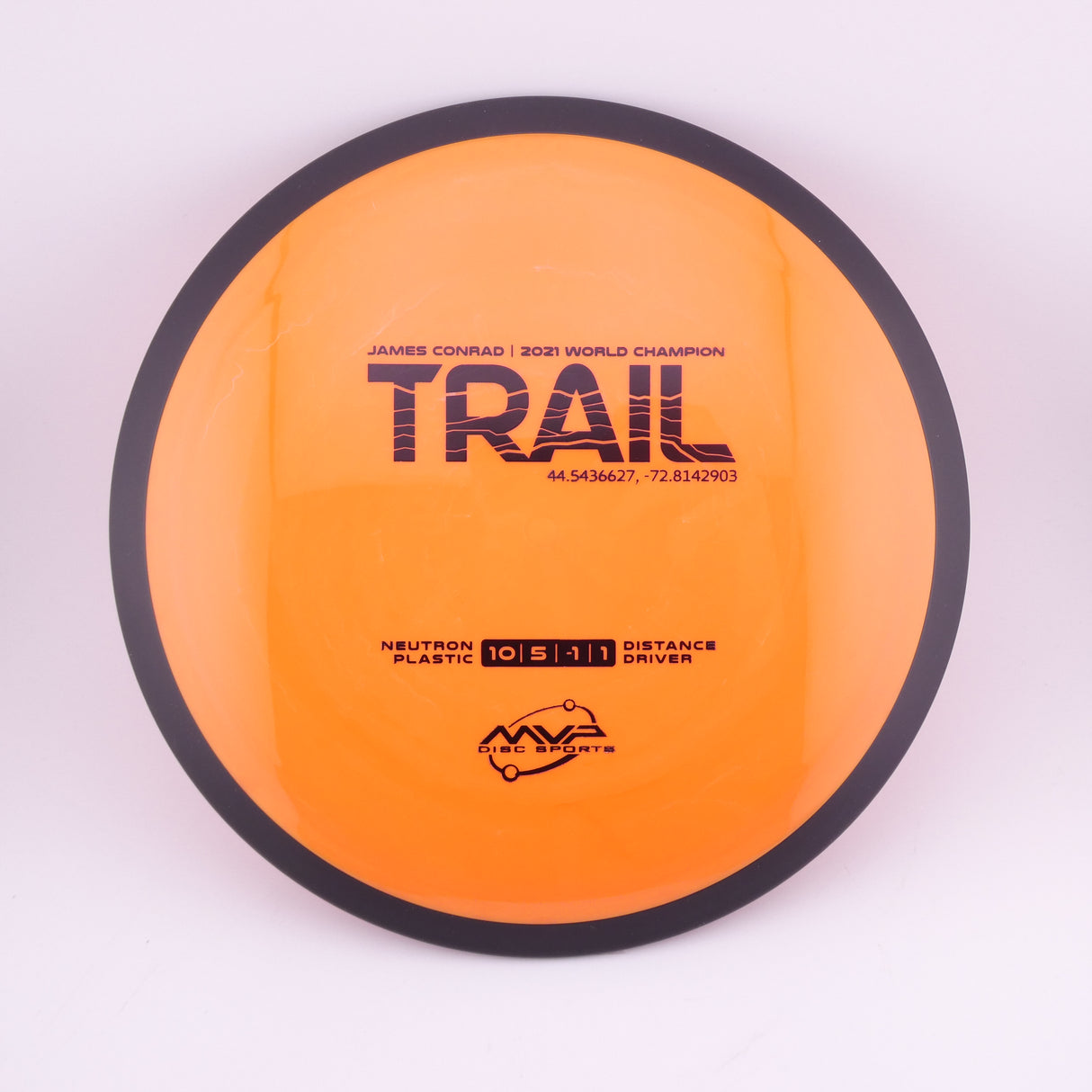 MVP Neutron Trail 170-175g slightly understable distance driver disc golf disc