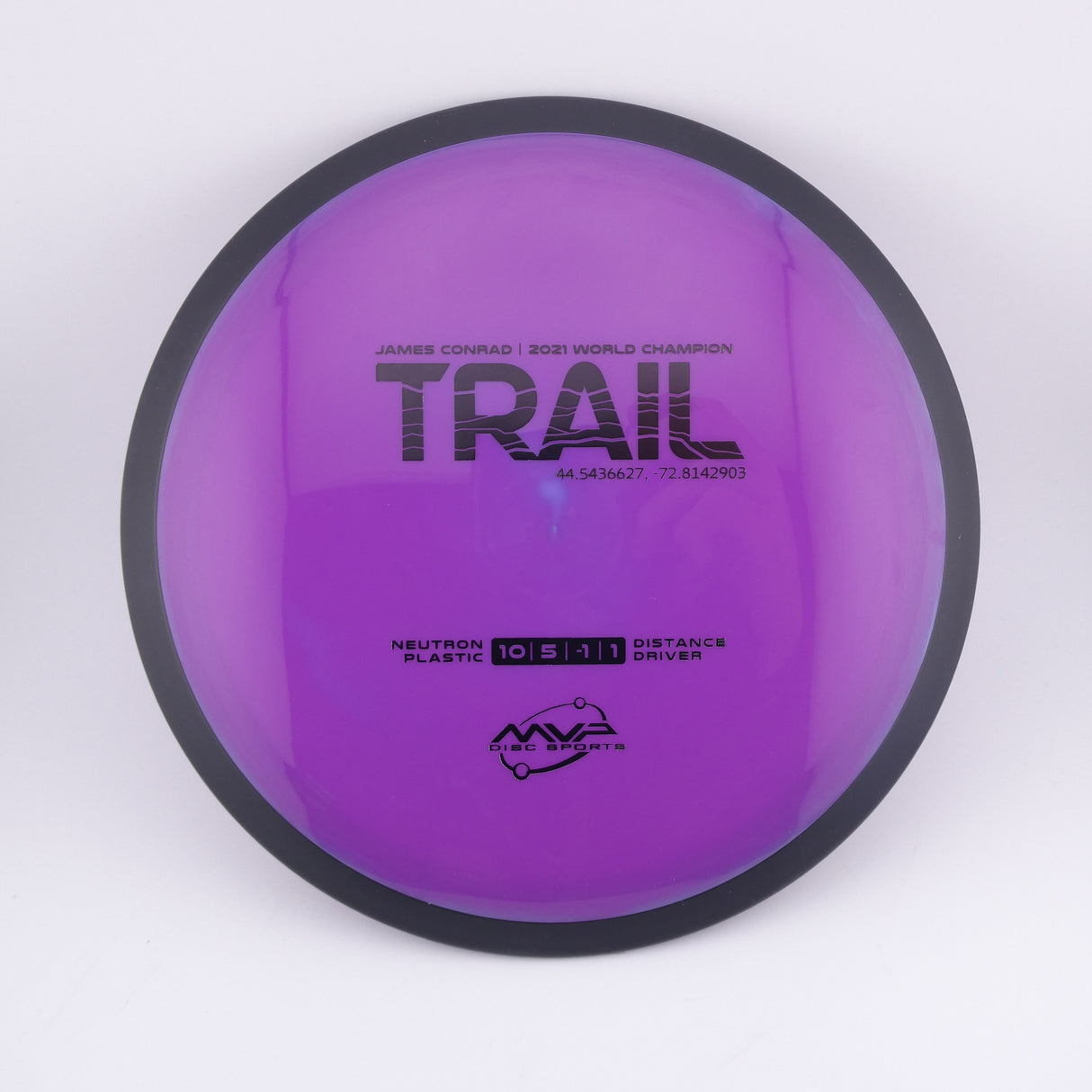 MVP Neutron Trail 170-175g slightly understable distance driver disc golf disc