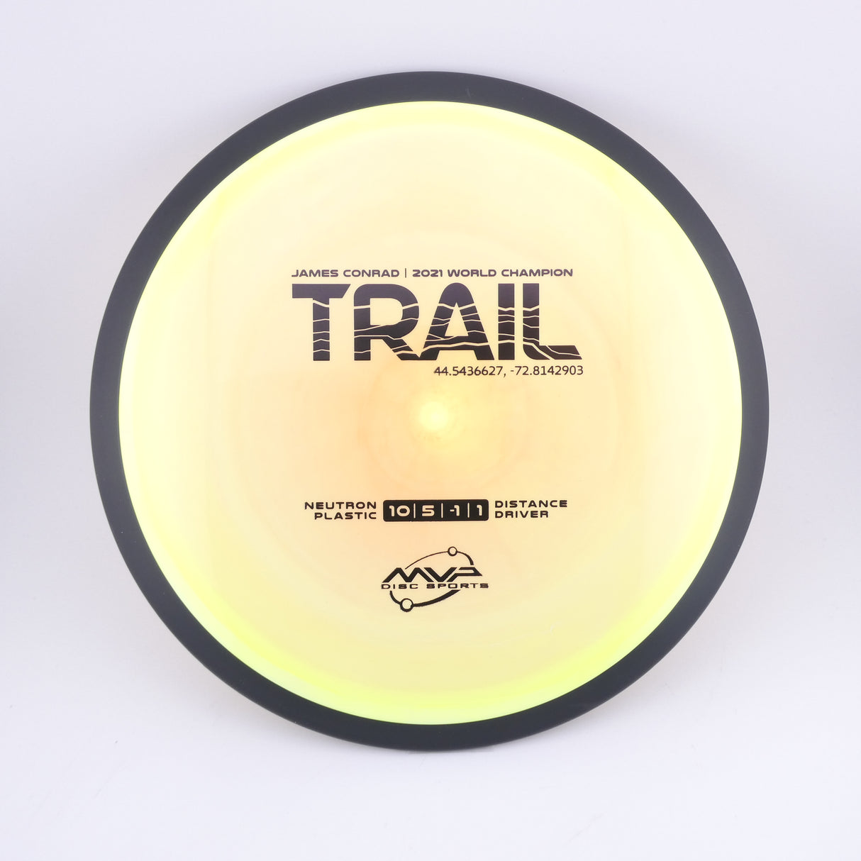 MVP Neutron Trail 170-175g slightly understable distance driver disc golf disc