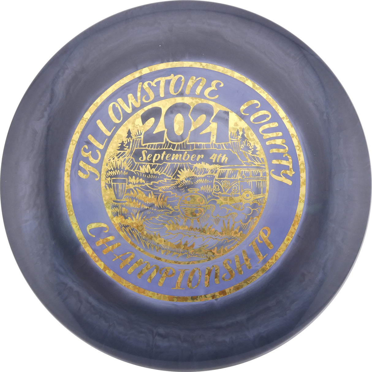 Discraft Swirl ESP Buzzz – 2021 Yellowstone County Championship (Top Tier Vault) stable midrange disc golf disc