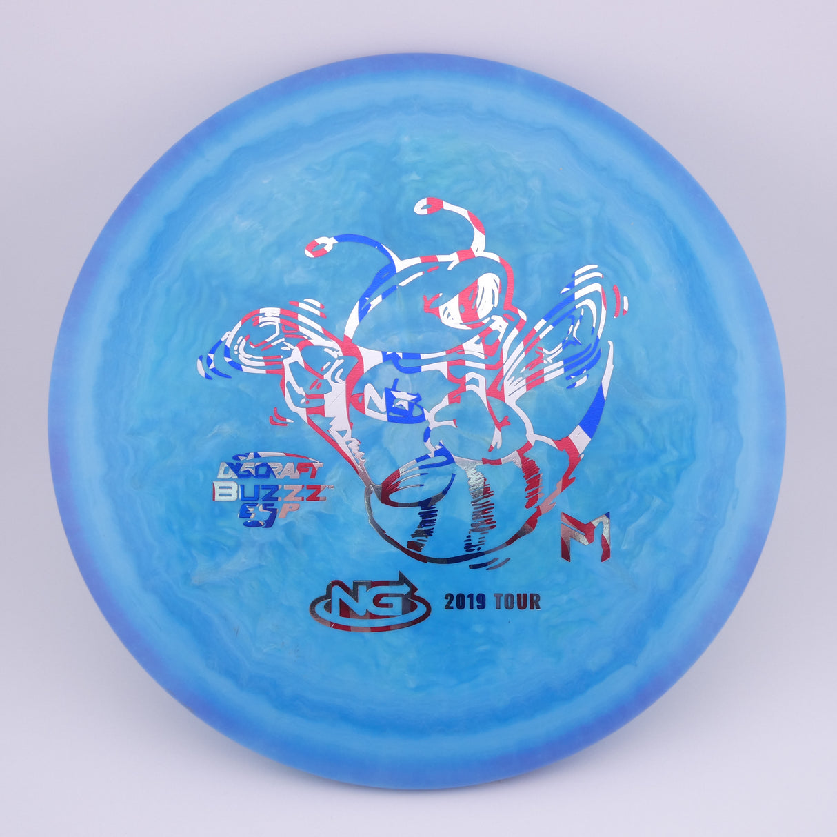 Discraft Swirl ESP Buzzz – 2019 NADGT Tour (Top Tier Vault) stable midrange disc golf disc