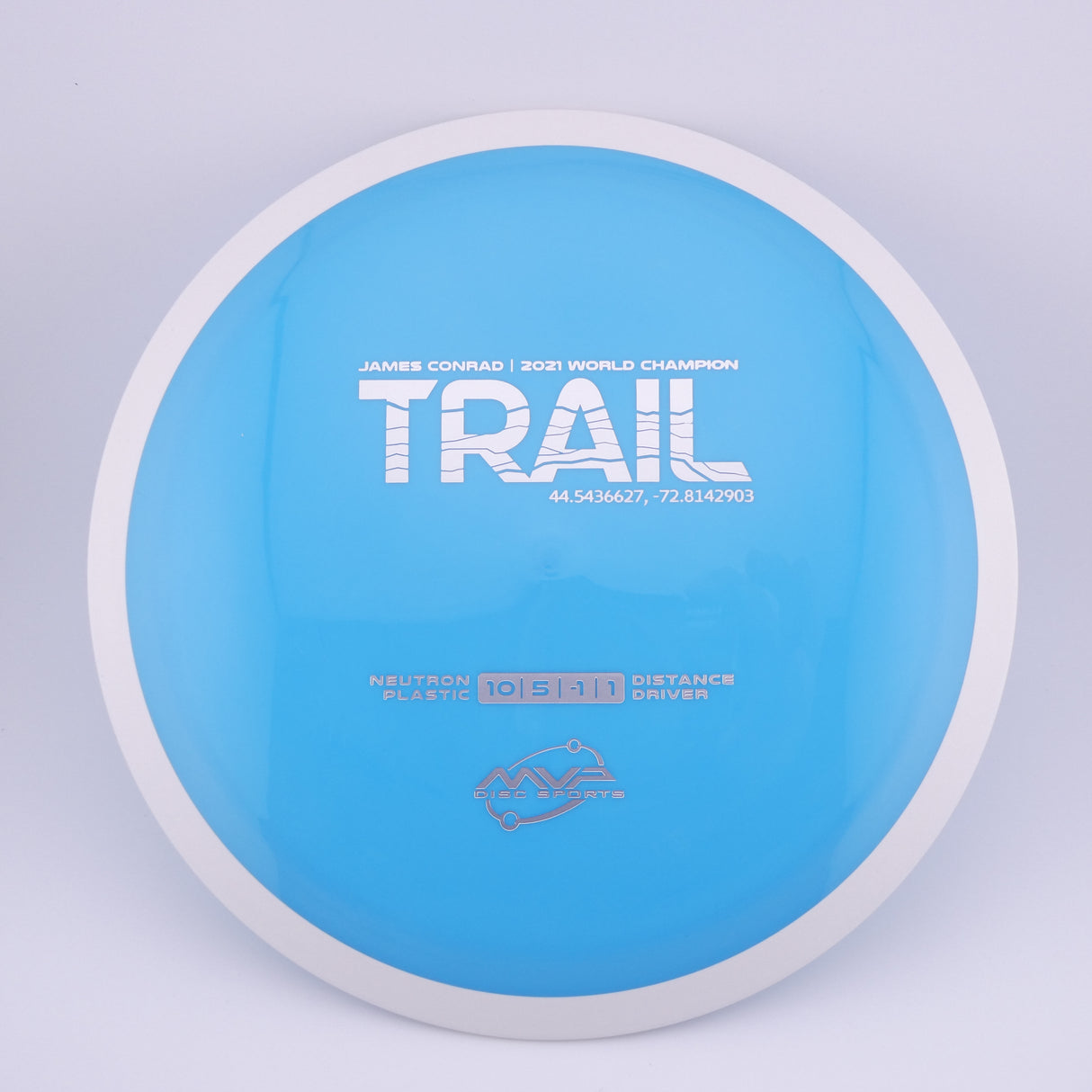 MVP Neutron Trail 170-175g slightly understable distance driver disc golf disc