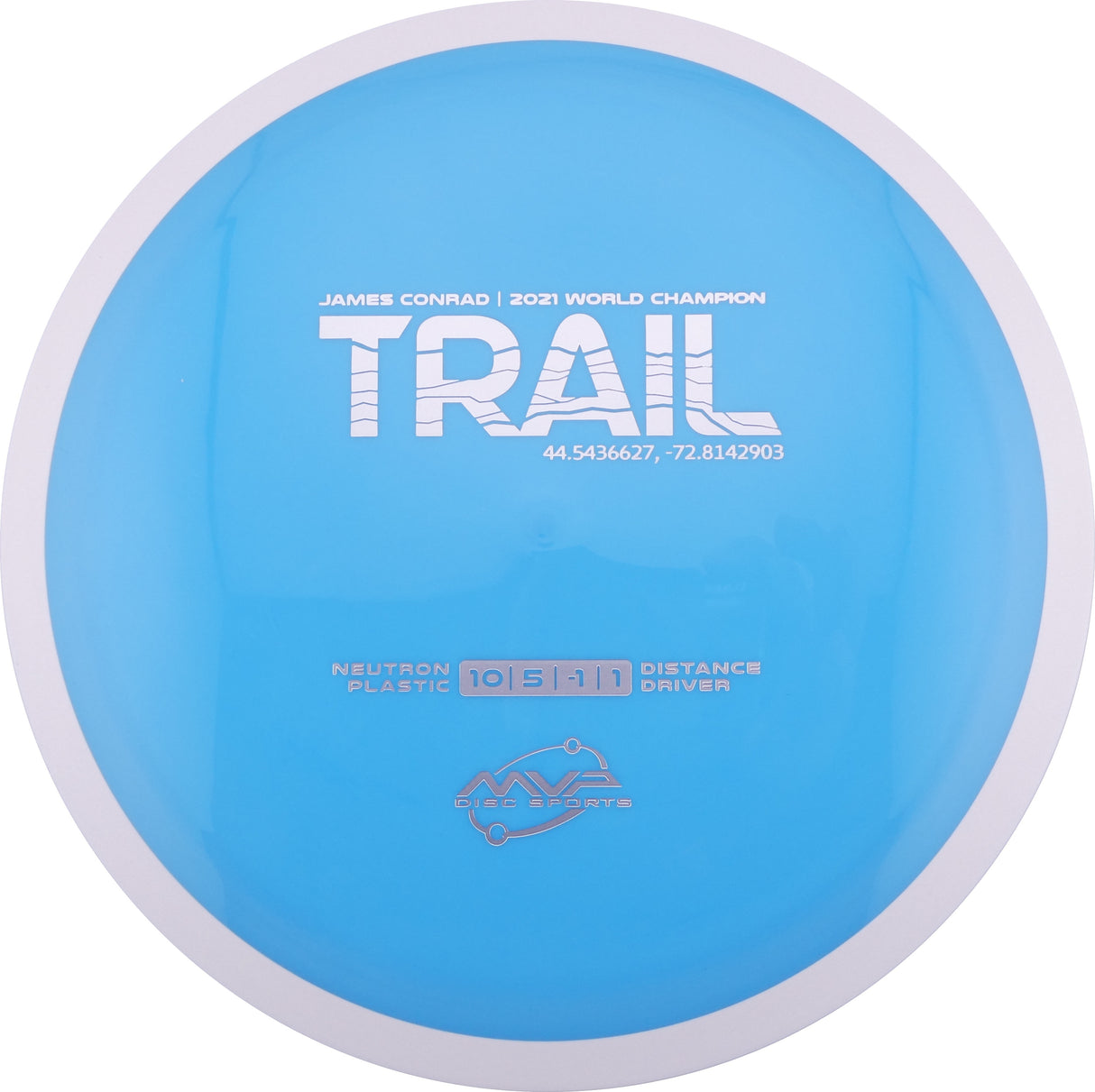 MVP Neutron Trail 170-175g slightly understable distance driver disc golf disc