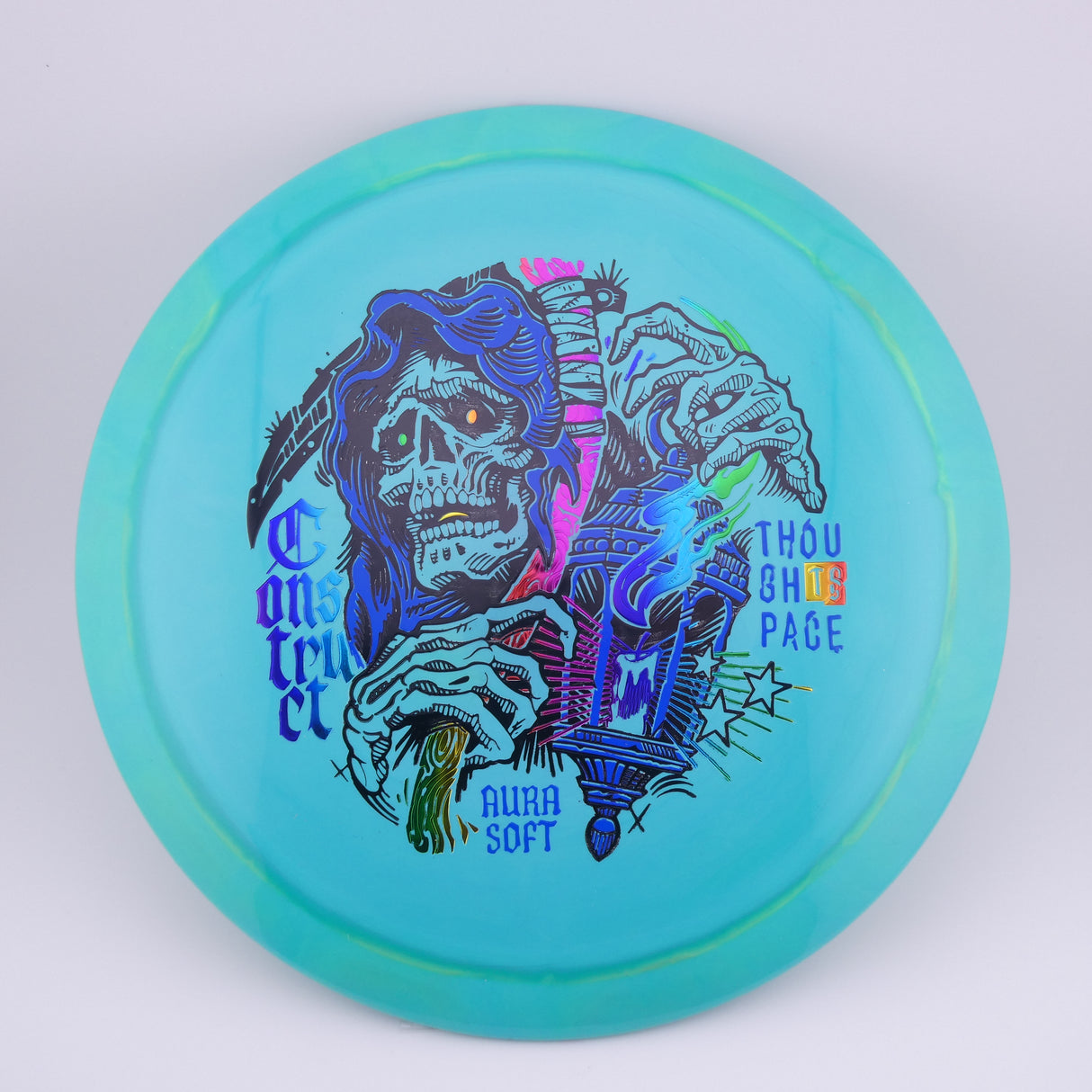 Thought Space Atletics Aura Soft Construct 173-175g slightly overstable control driver disc golf disc