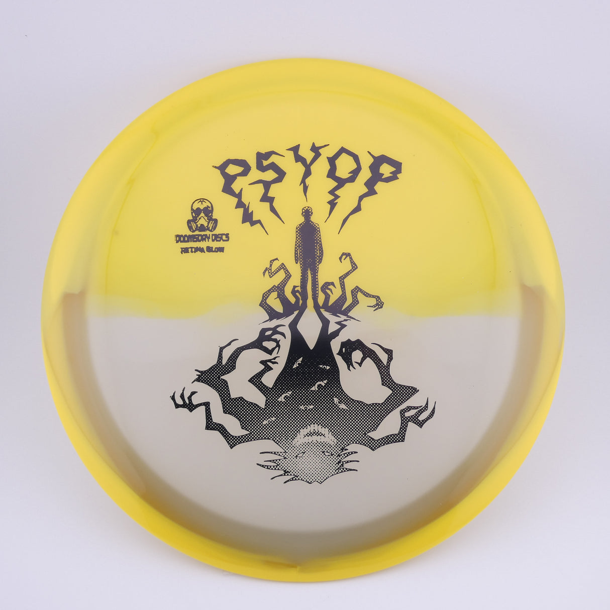 Doomsday Discs Retina Glow Psyop 173-176g understable control driver disc golf disc