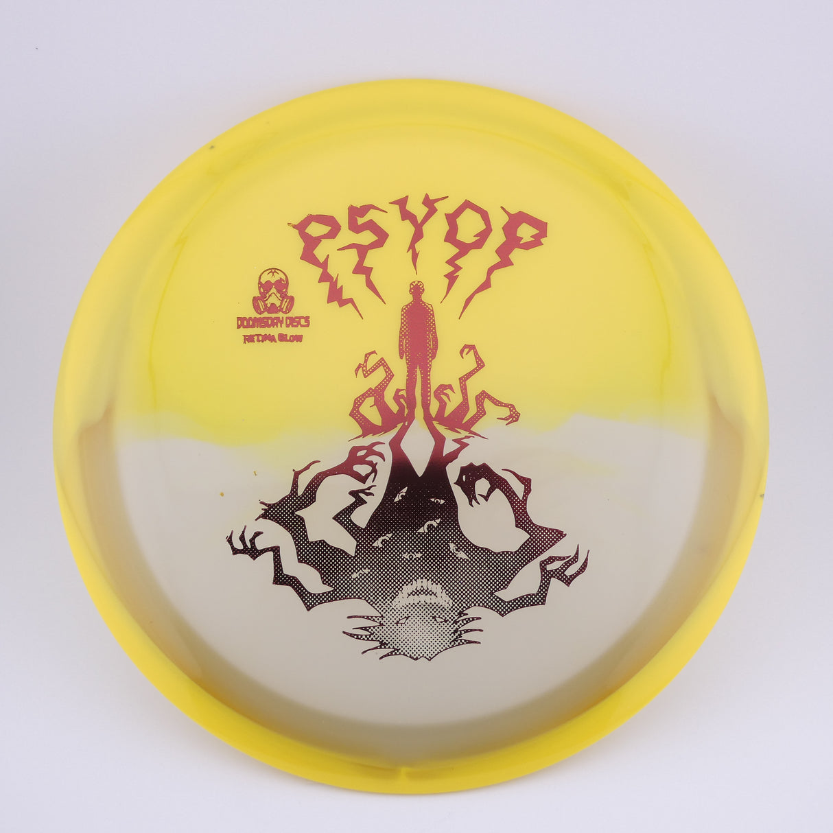 Doomsday Discs Retina Glow Psyop 173-176g understable control driver disc golf disc
