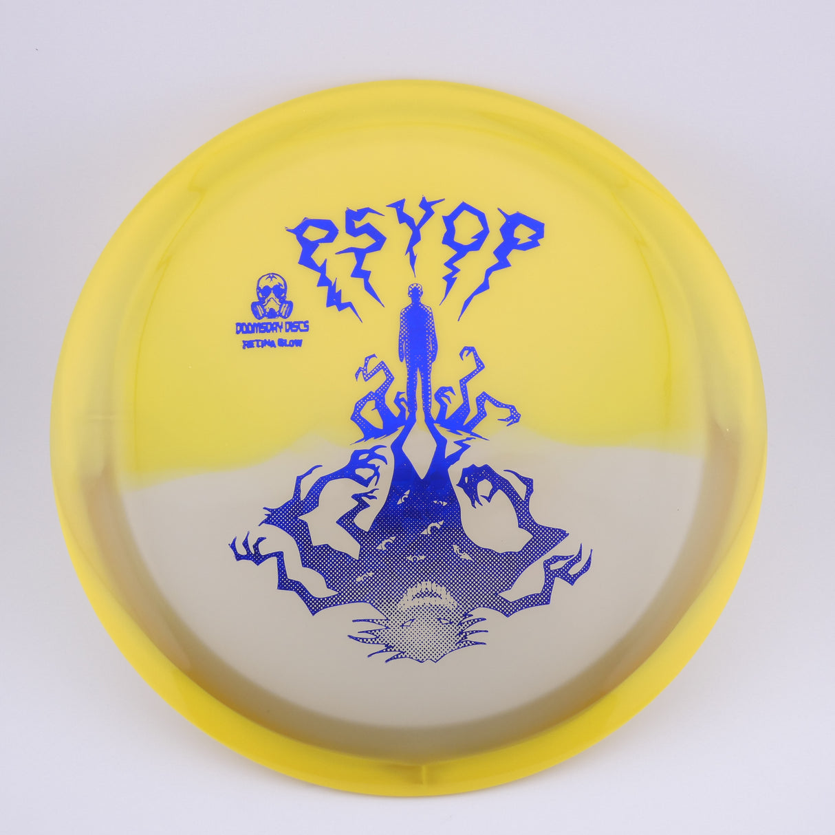 Doomsday Discs Retina Glow Psyop 173-176g understable control driver disc golf disc
