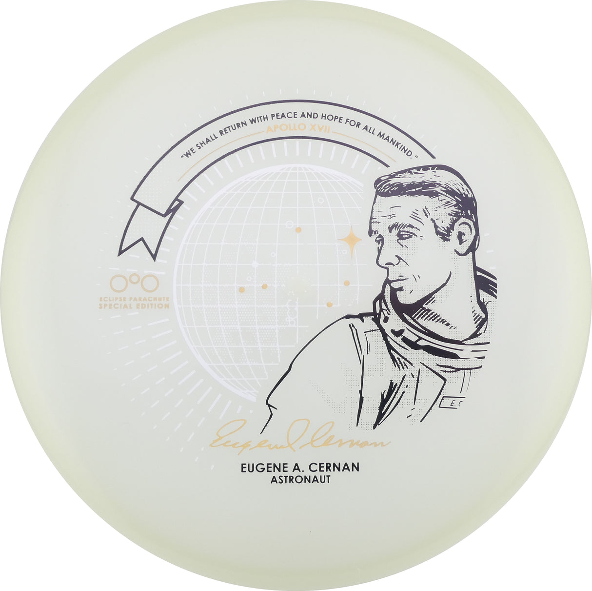 Streamline Eclipse Soft Parachute – Eugene A. Cernan Astronaut Stamp Green Glow (Top Tier Vault)