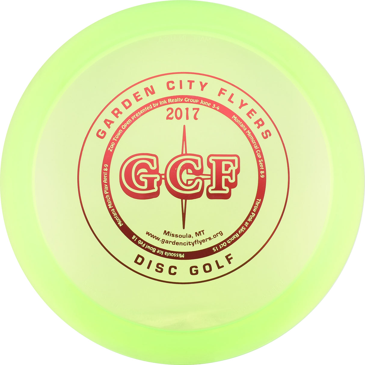 Innova Champion Roadrunner – 2017 Garden City Flyers Membership Disc (Top Tier Vault) - Control Driver