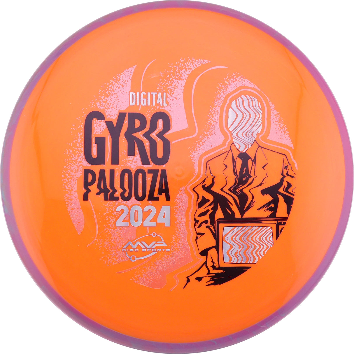Axiom Neutron Balance – 2024 Gyropalooza Simon Prototype, Orange/Purple Rim 177g (Top Tier Vault)