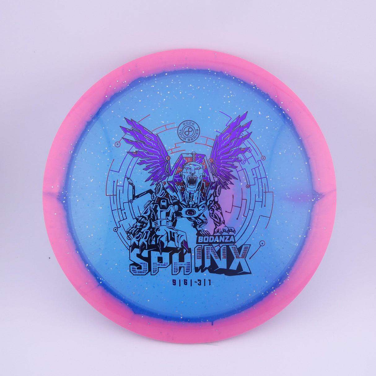 Infinite Discs Sphinx – Anthony Bodanza Signature Halo Metal Flake C-Blend – Pink 166-169g