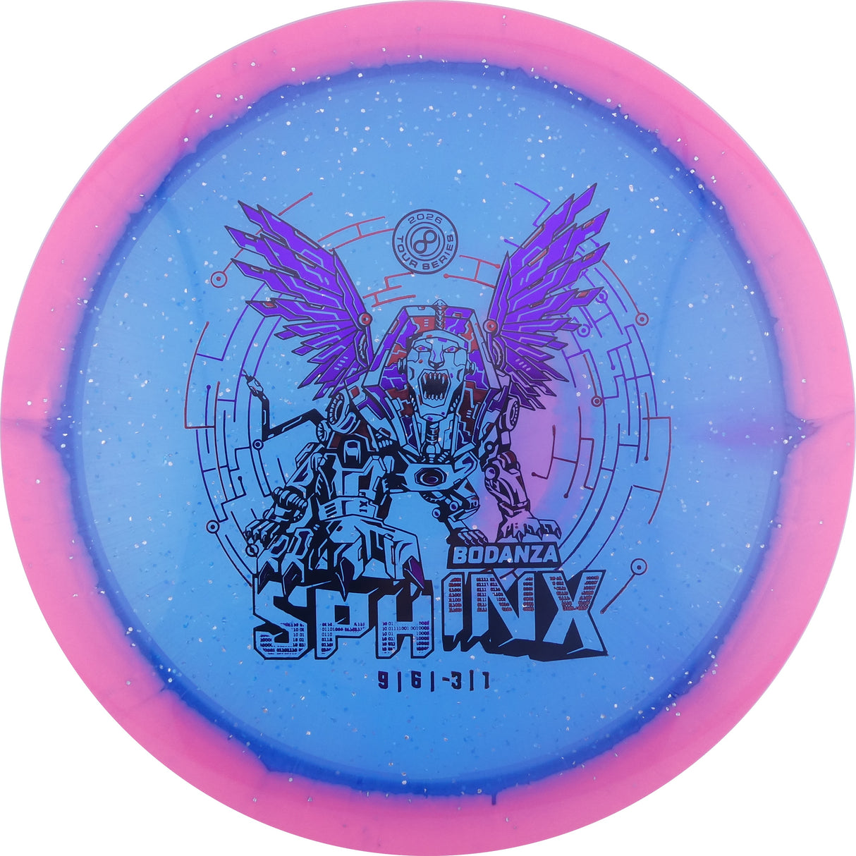 Infinite Discs Sphinx – Anthony Bodanza Signature Halo Metal Flake C-Blend – Pink 166-169g