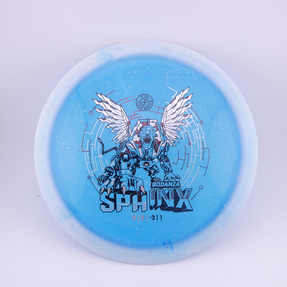 Infinite Discs Sphinx – Anthony Bodanza Signature Halo Metal Flake C-Blend – Blue 160-165g