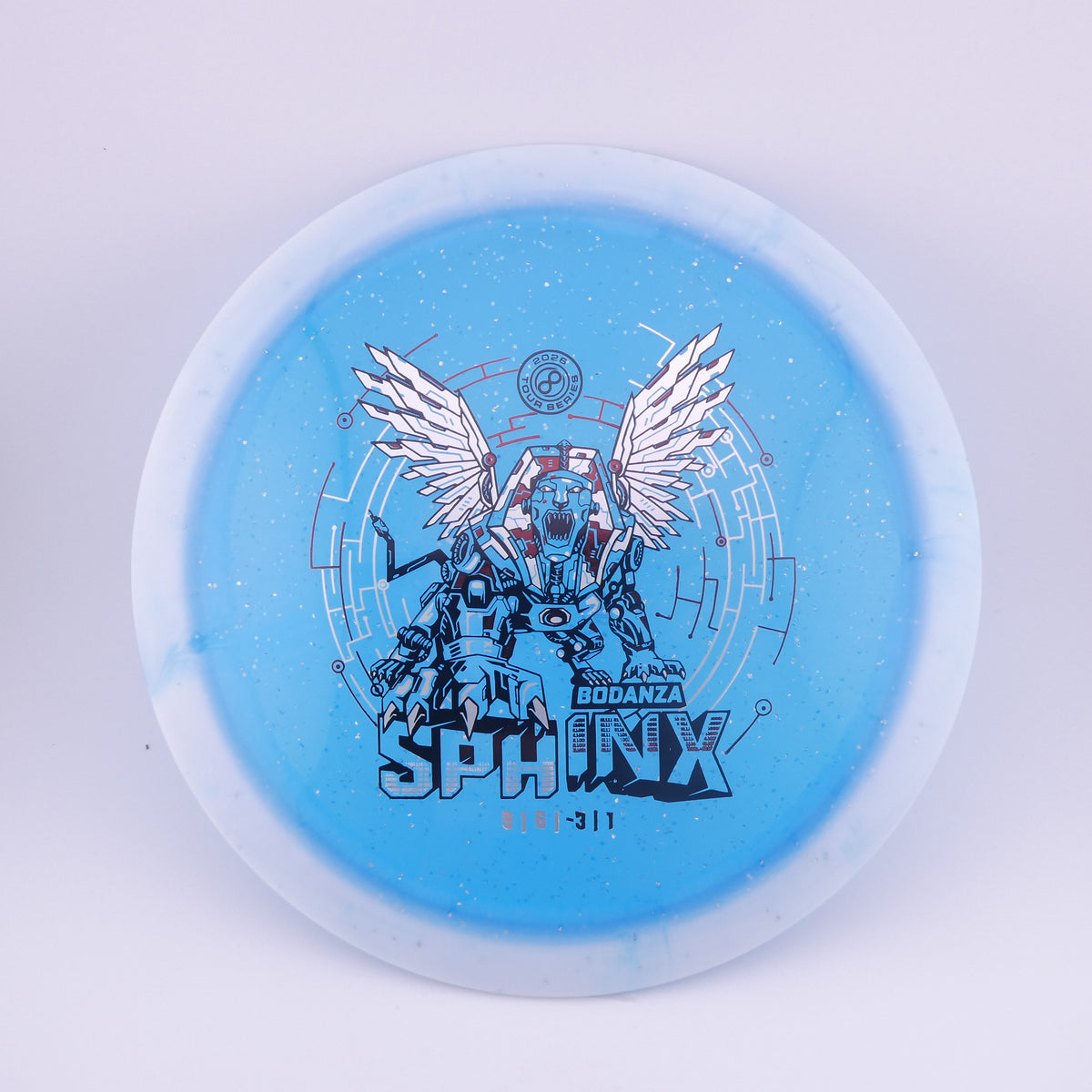 Infinite Discs Sphinx – Anthony Bodanza Signature Halo Metal Flake C-Blend – Blue 160-165g