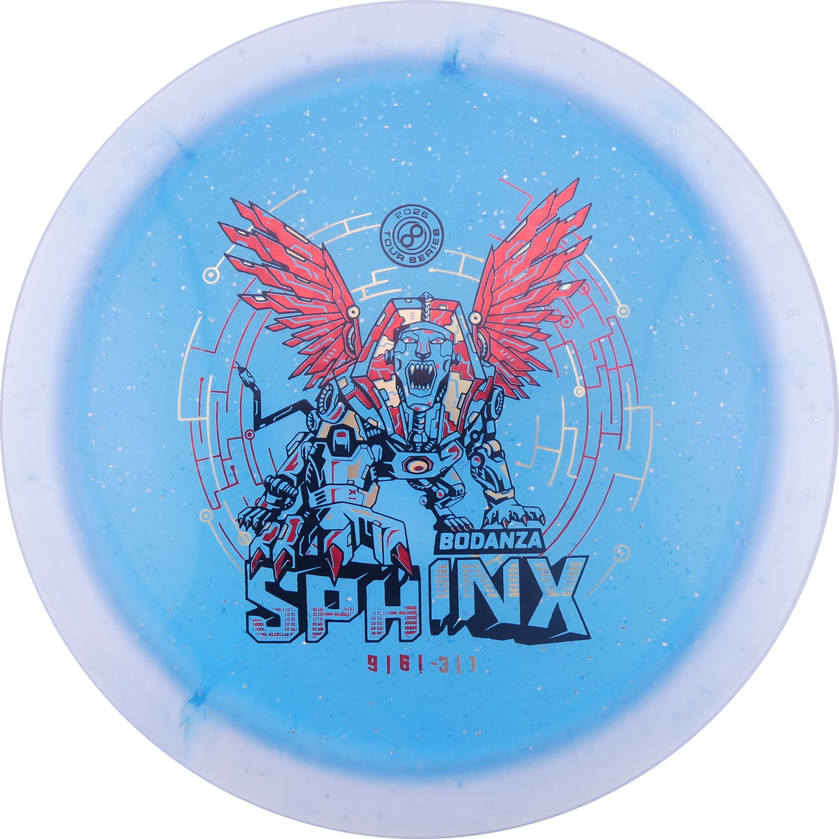 Infinite Discs Sphinx – Anthony Bodanza Signature Halo Metal Flake C-Blend – Blue 160-165g