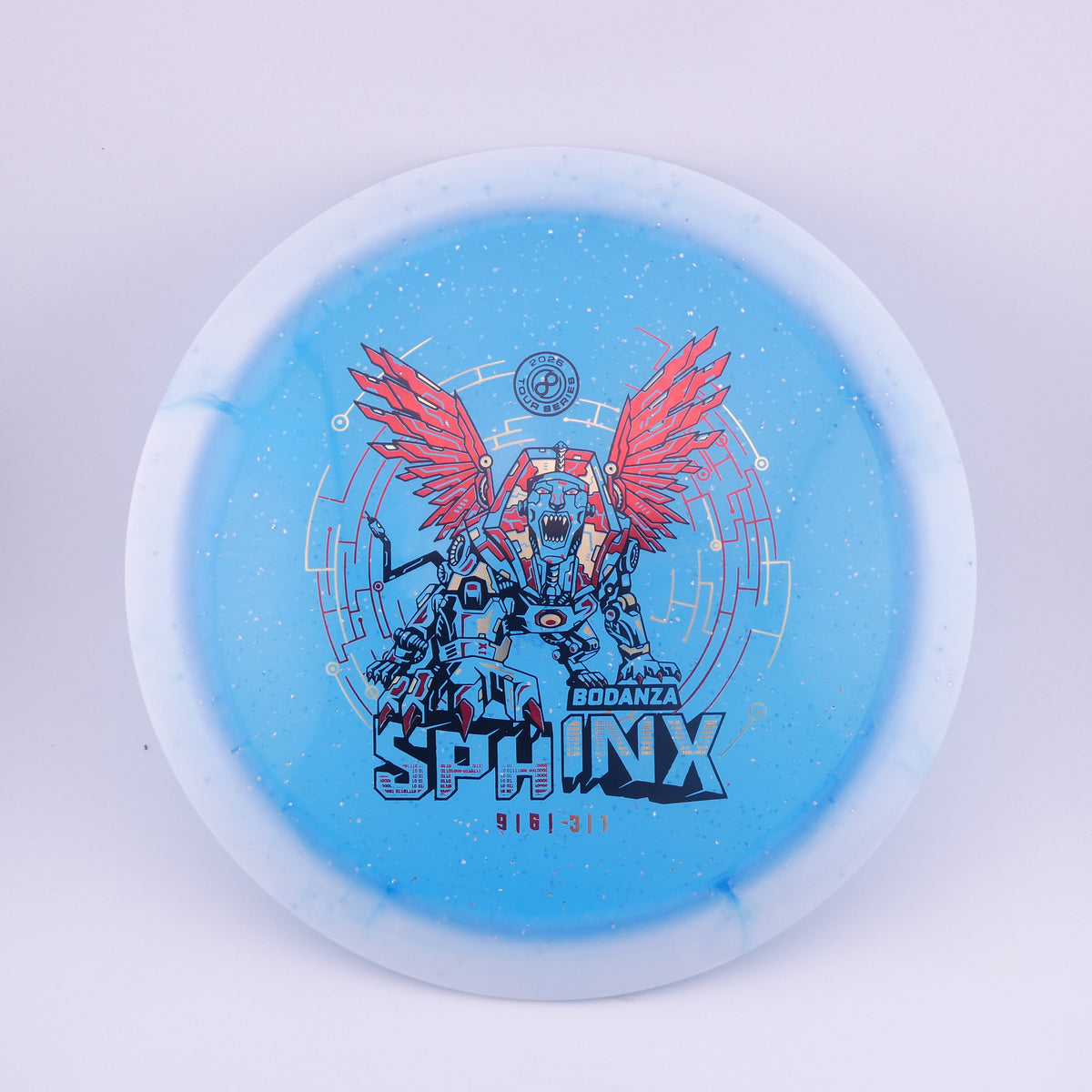 Infinite Discs Sphinx – Anthony Bodanza Signature Halo Metal Flake C-Blend – Blue 160-165g